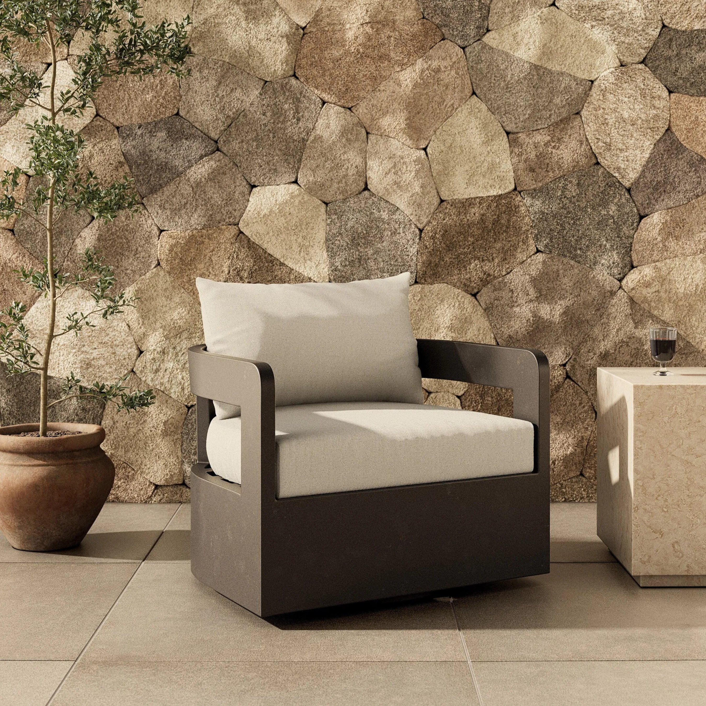 Jackson Outdoor Metal Swivel Chair - Image 25