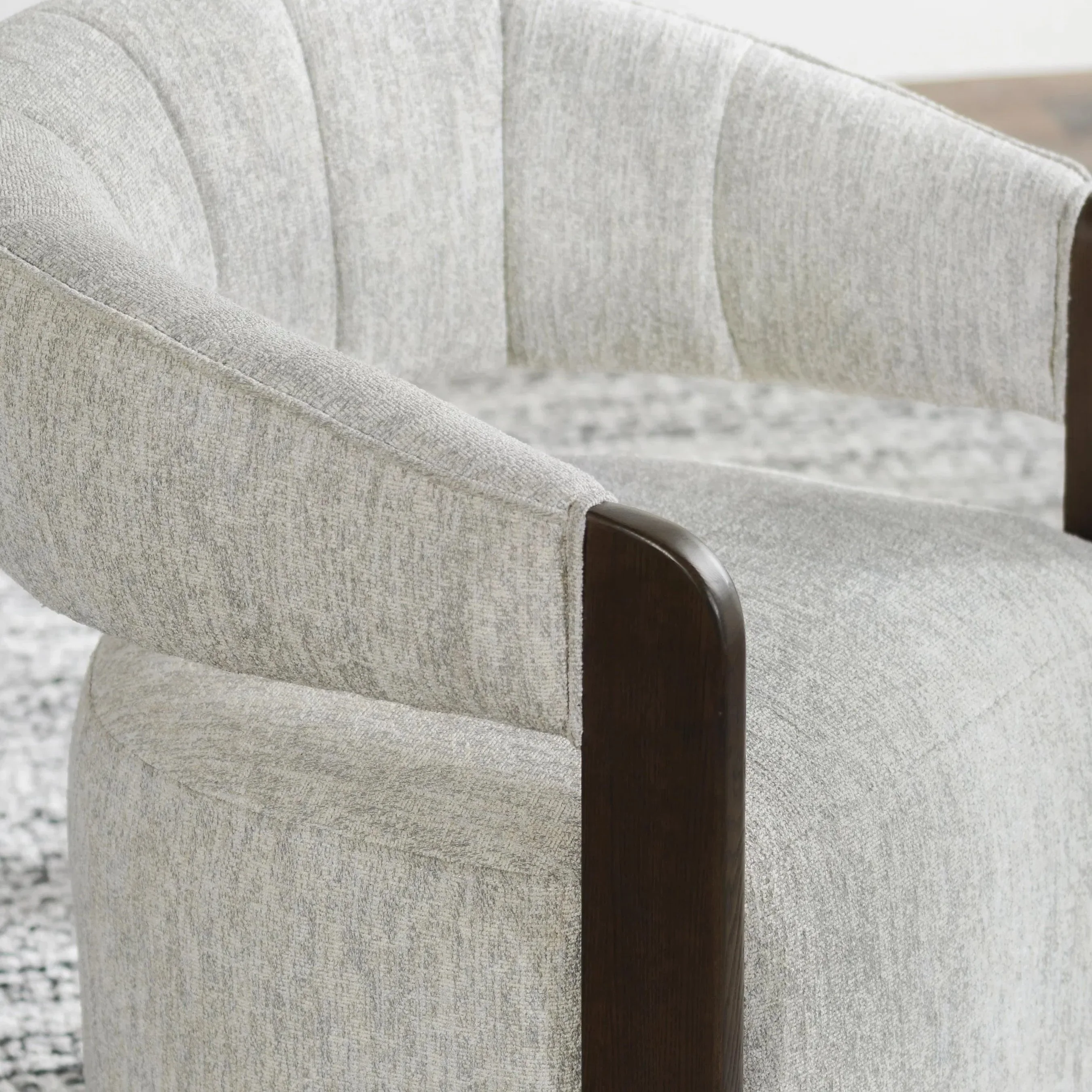 James Light Gray Swivel Accent Chair - Image 7