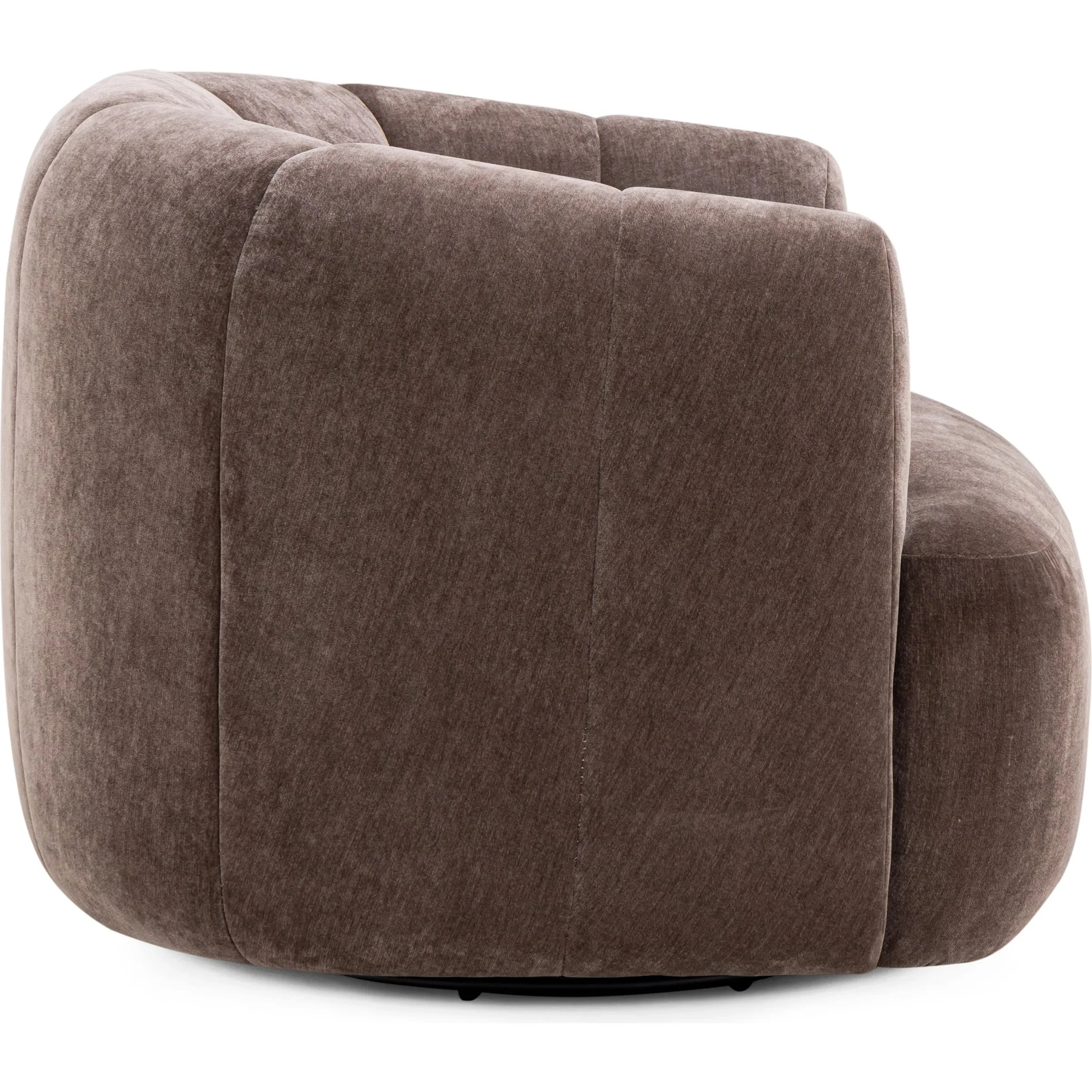 Jasmine Upcycled Contract-Grade Basketweave Swivel Accent Chair - Image 5