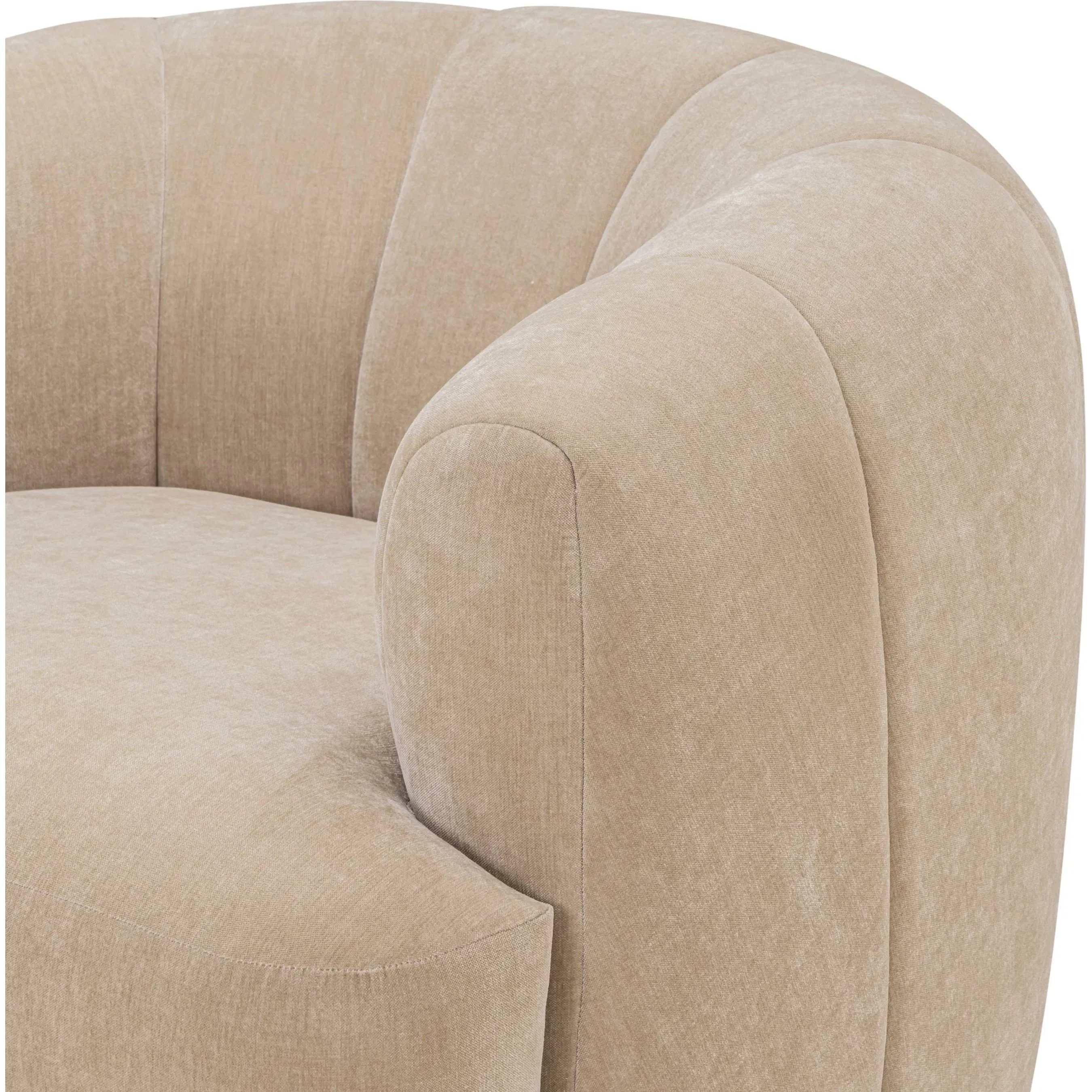 Jasmine Upcycled Contract-Grade Basketweave Swivel Accent Chair - Image 7