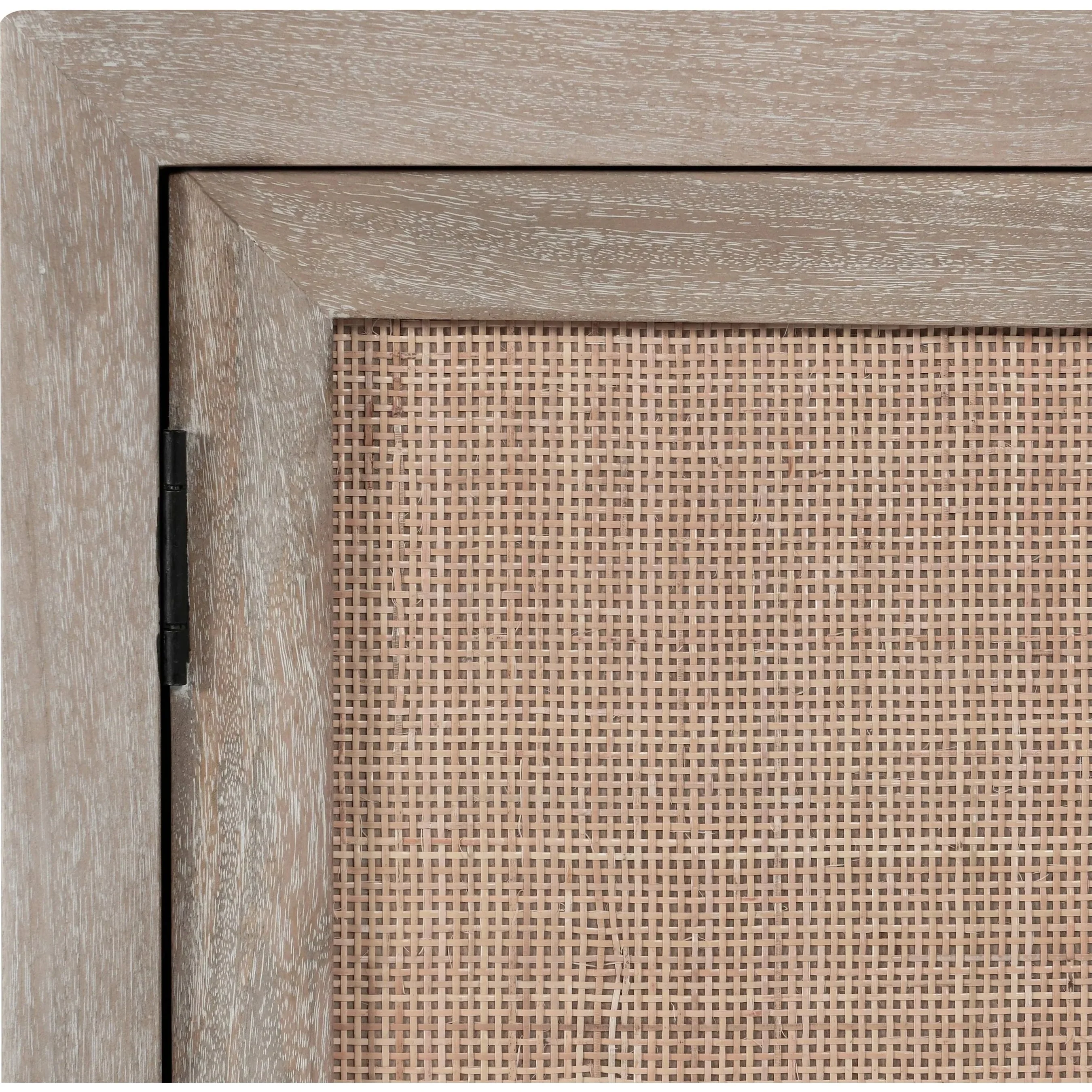 Jensen 72" Wood and Cane Weave Buffet Sideboard - Image 10