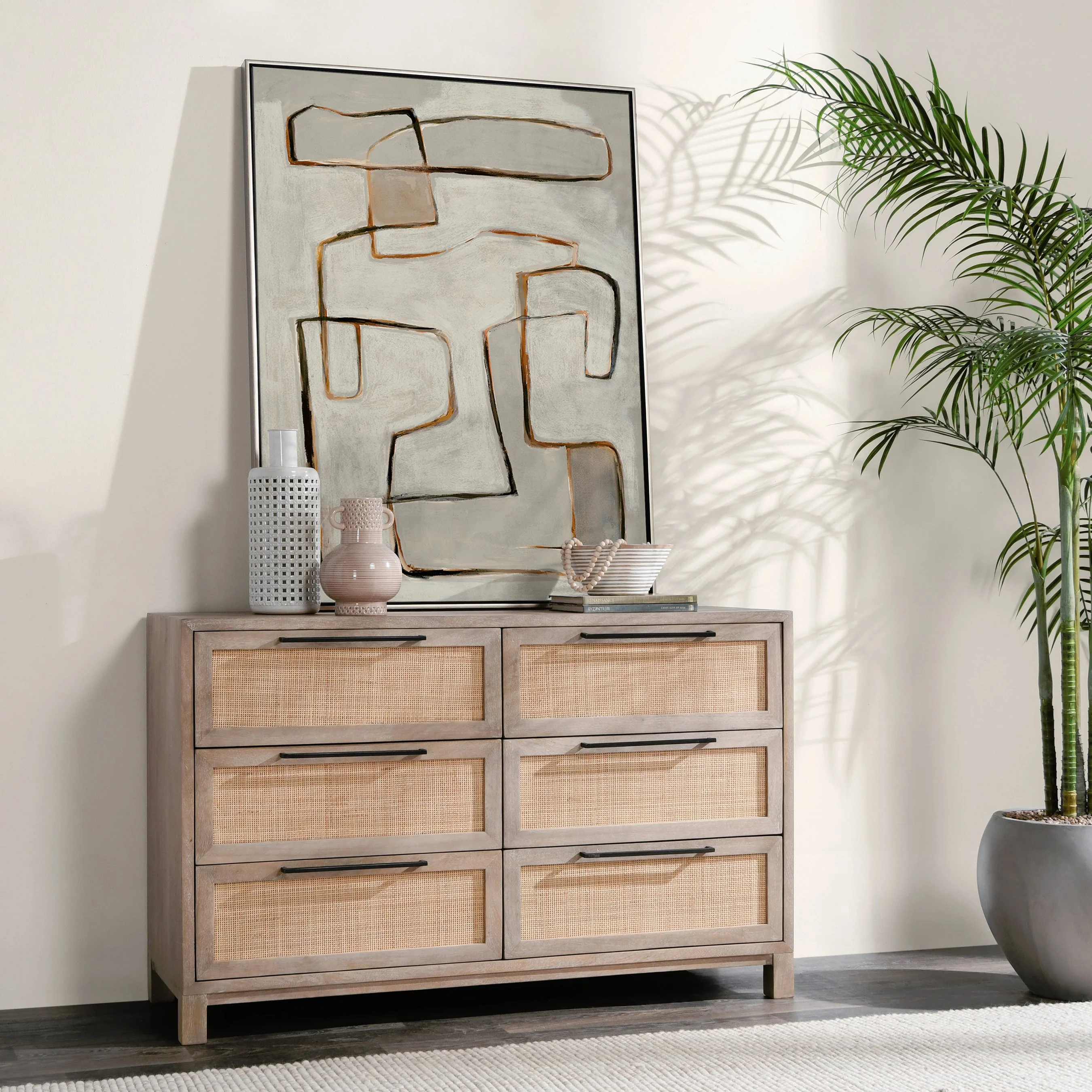 Jensen Six-Drawer Mango Wood Dresser - Image 11
