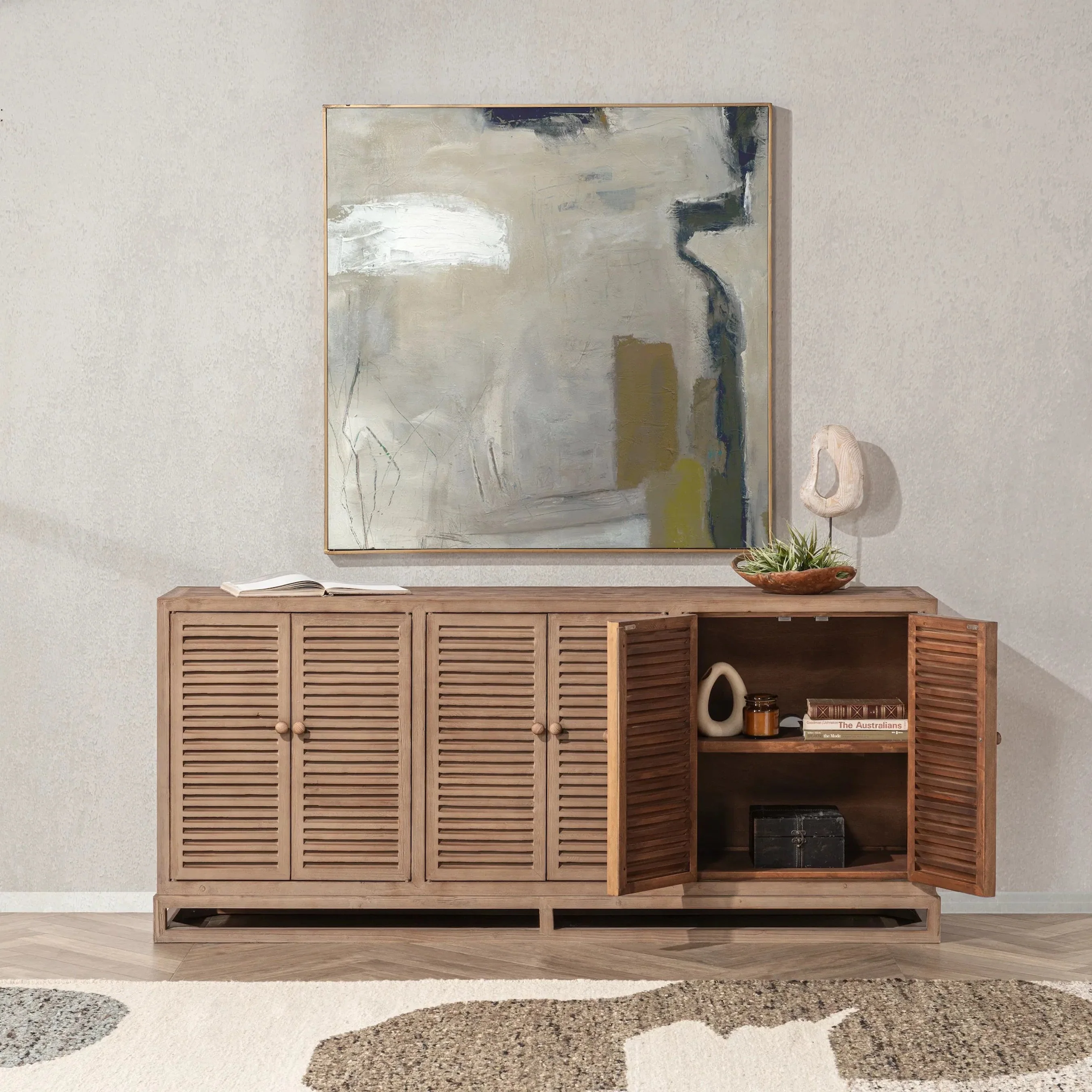 Jolen Reclaimed Pine Buffet Sideboard - Image 10