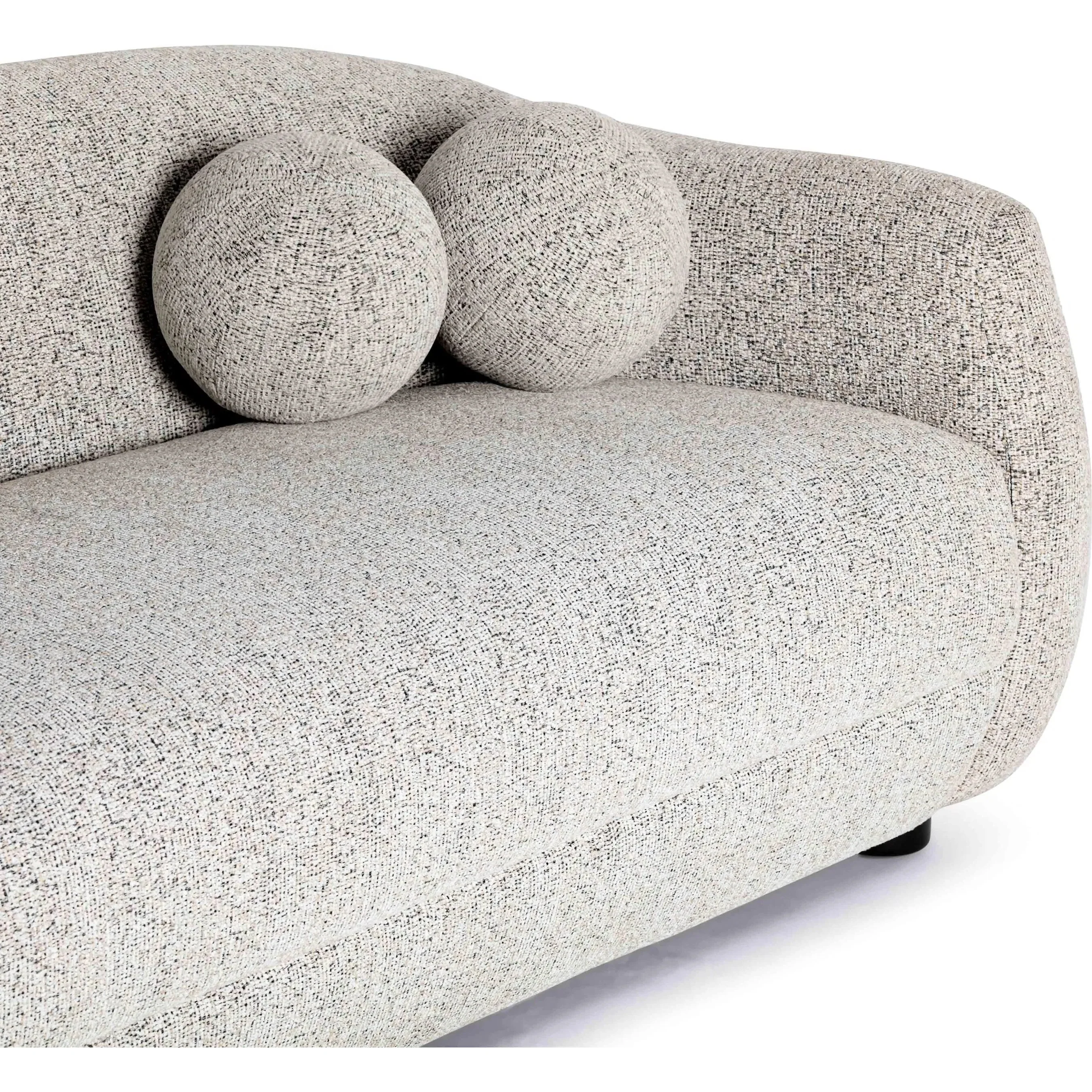 Judy 80" Black and White Woven Performance Fabric Sofa - Image 5