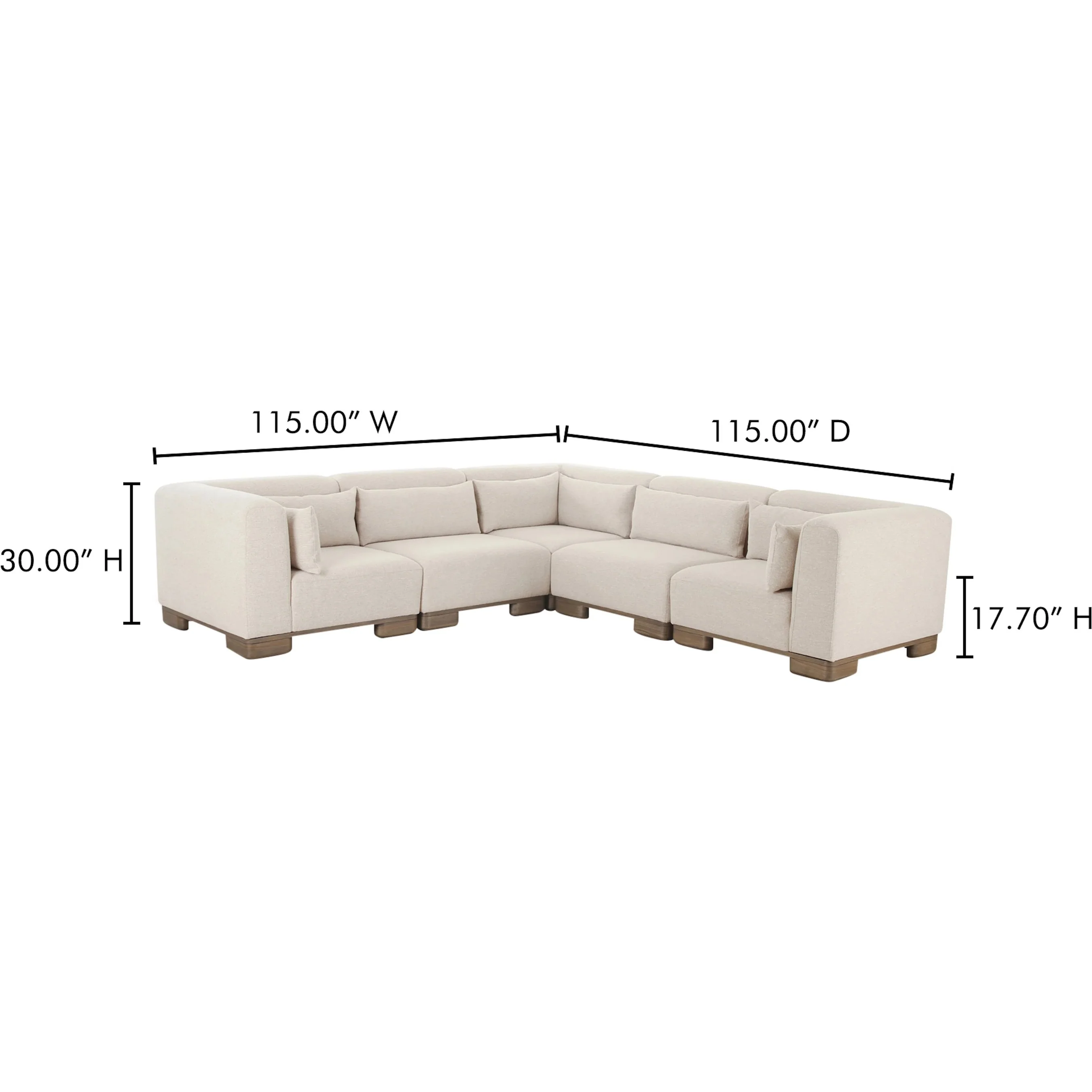 June Classic L Shaped Modular Sectional - Image 5