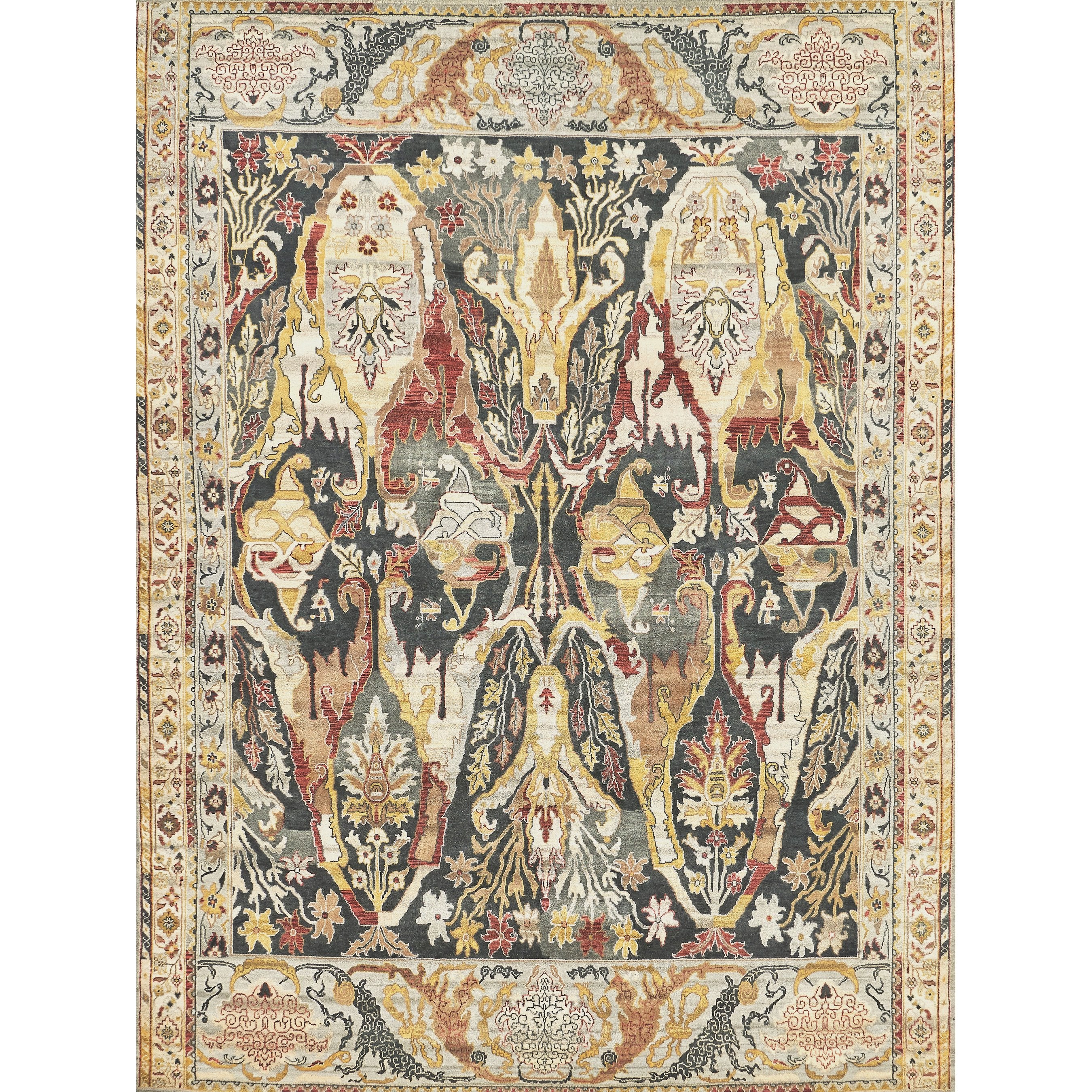 Jurassic Rug - Charcoal, Beige
