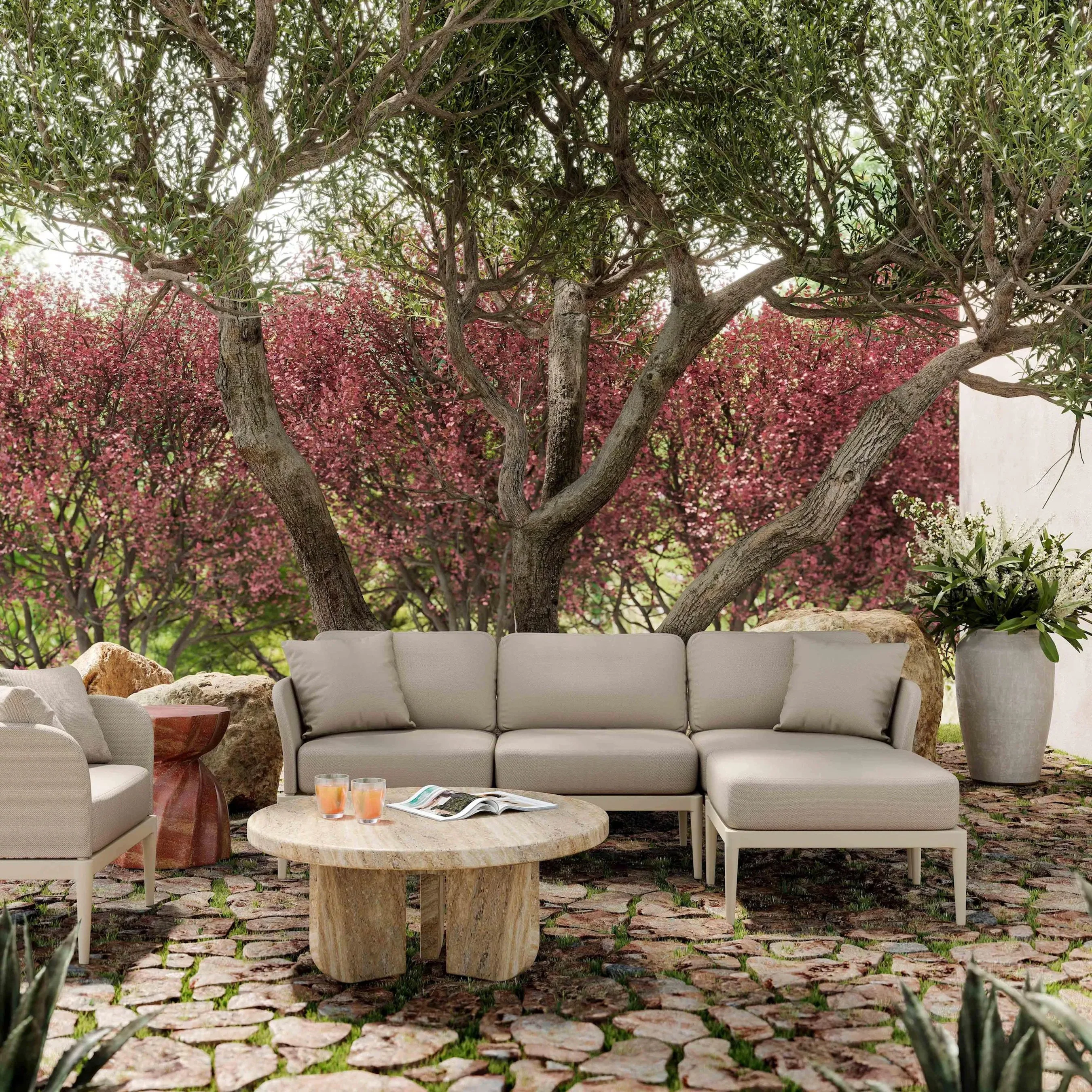 Kapri Modular Outdoor Armless Chair - Image 8