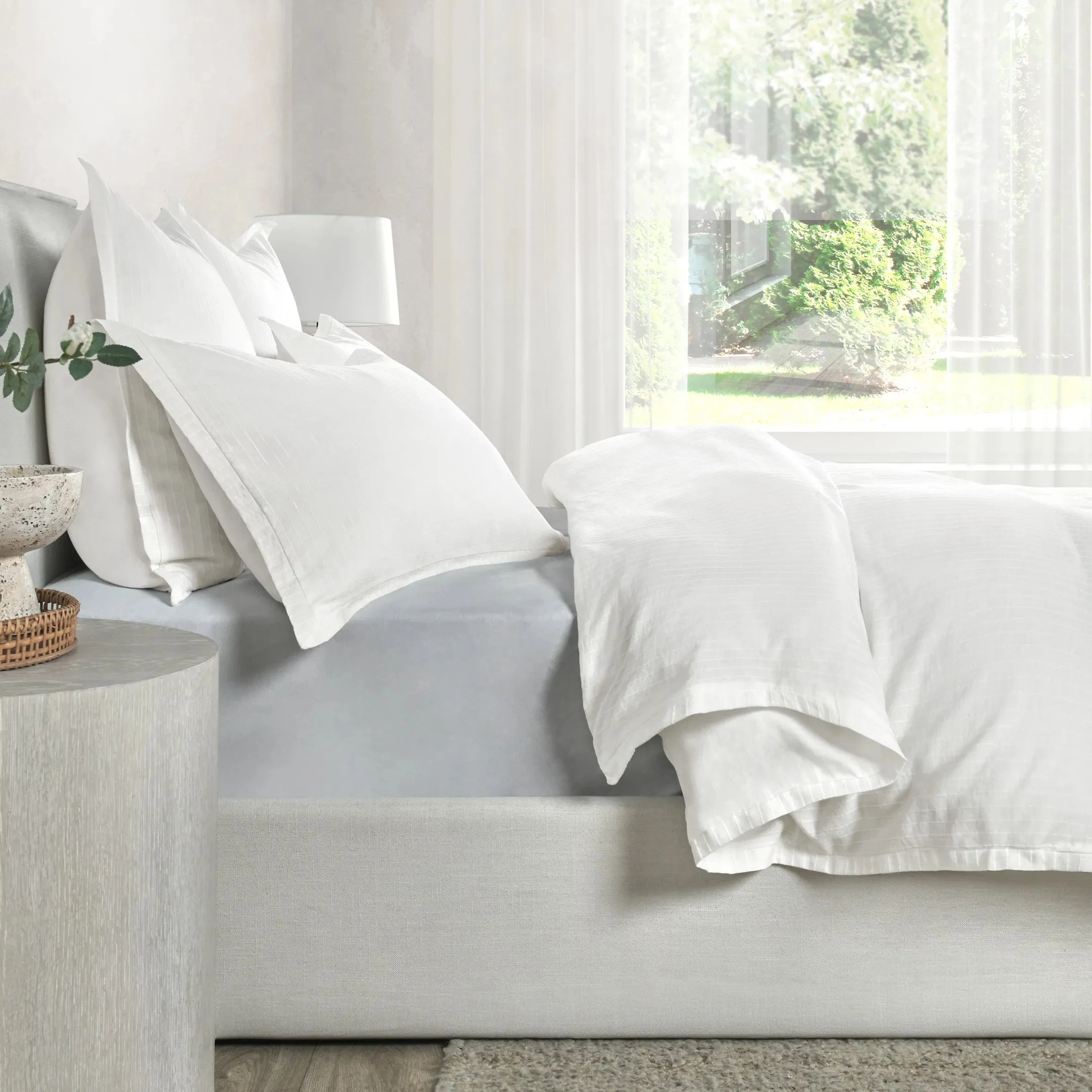 Karina 100% Cotton White King Duvet - Image 12