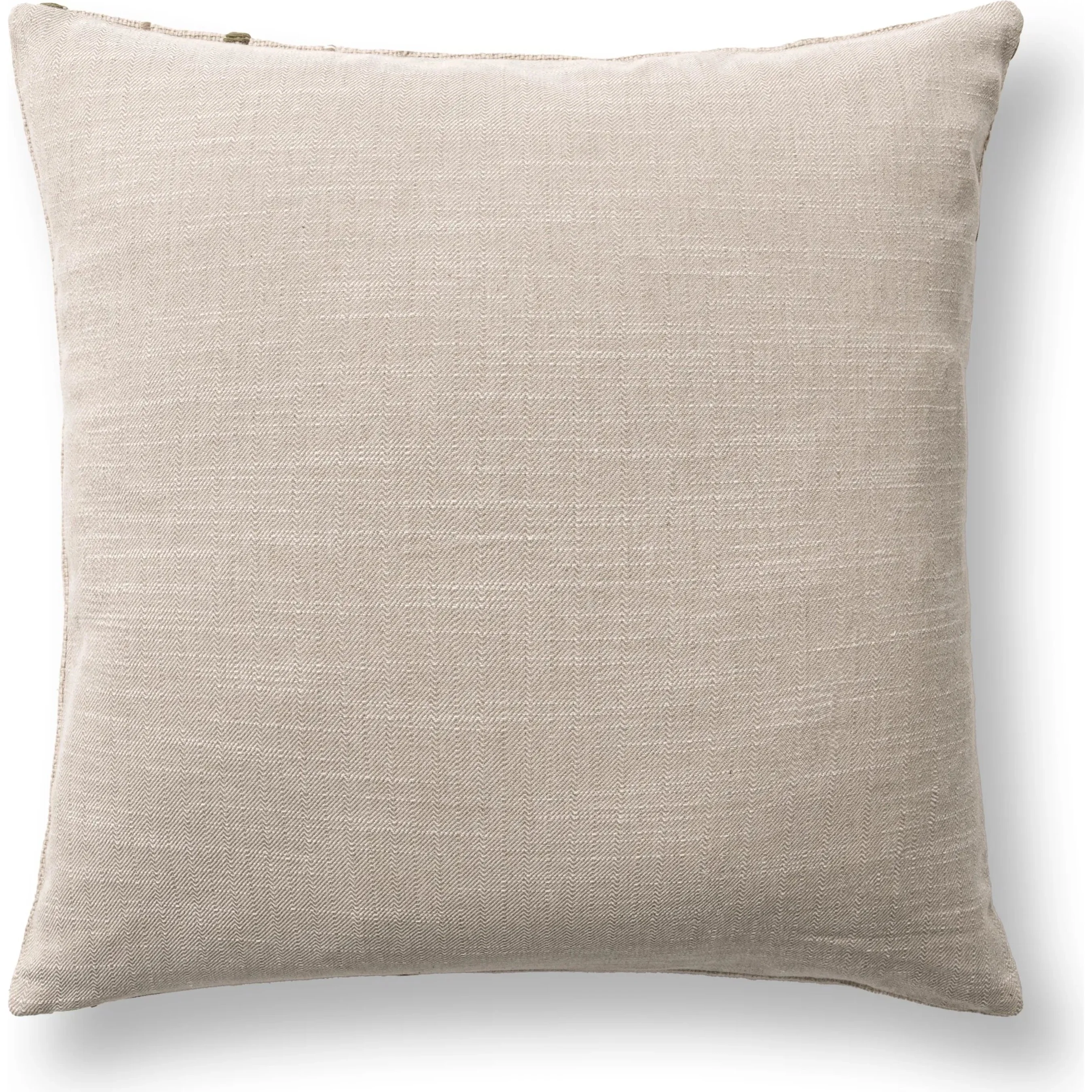 Katia Linen Blend Fabric Throw Pillow - Image 2