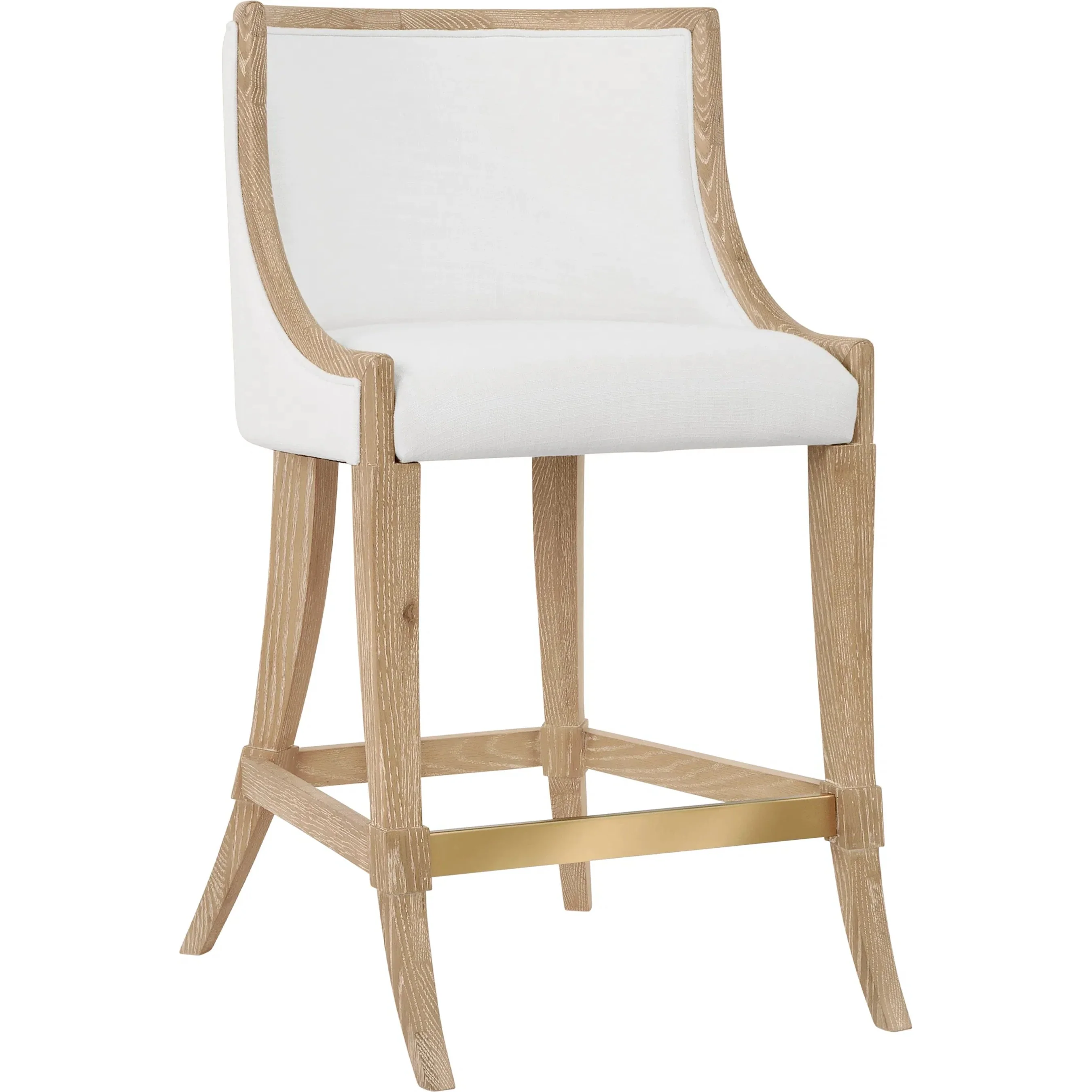 Keaton Klismos Leg Counter Stool - Image 2