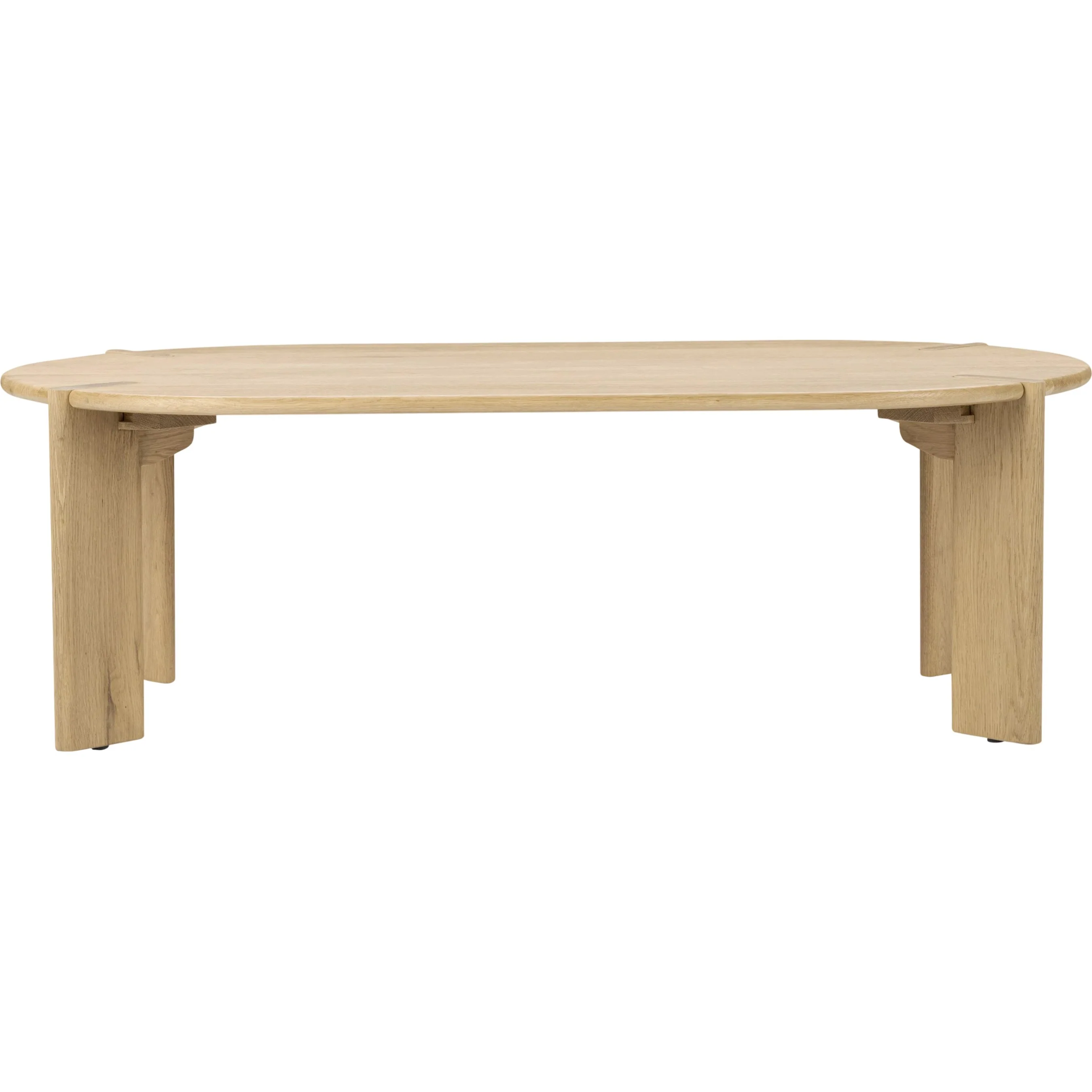 Kering Oak Wood Oval Coffee Table