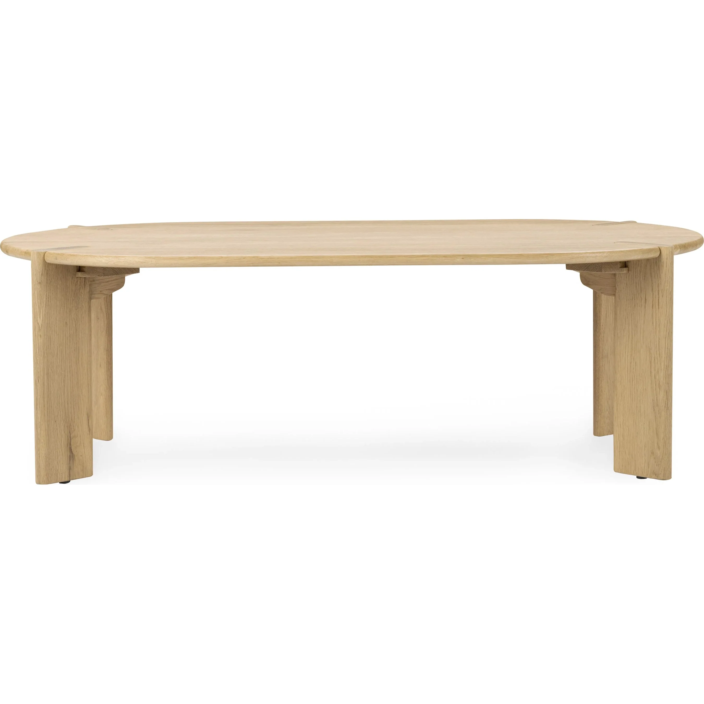 Kering Oak Wood Oval Coffee Table - Image 2