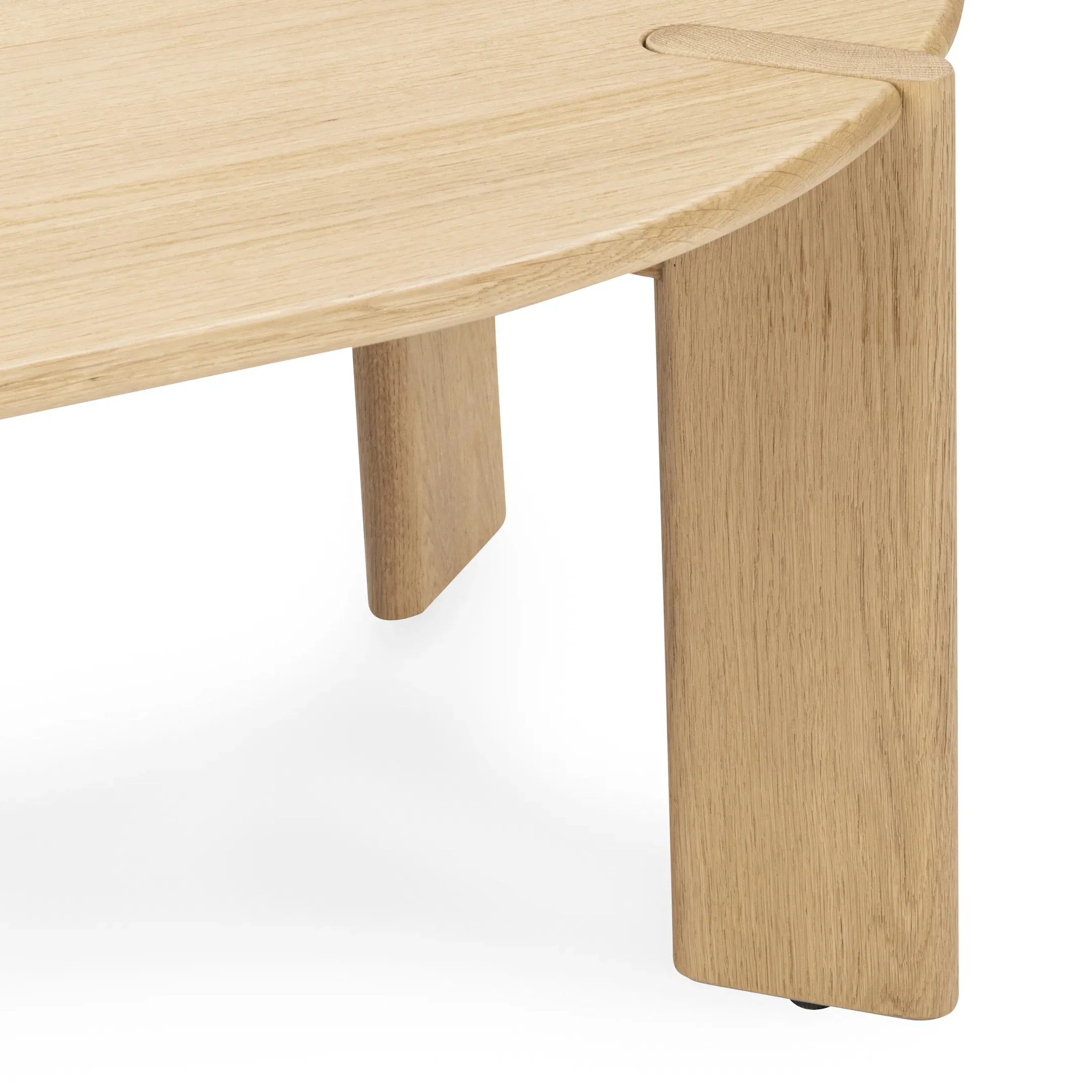 Kering Oak Wood Oval Coffee Table - Image 6