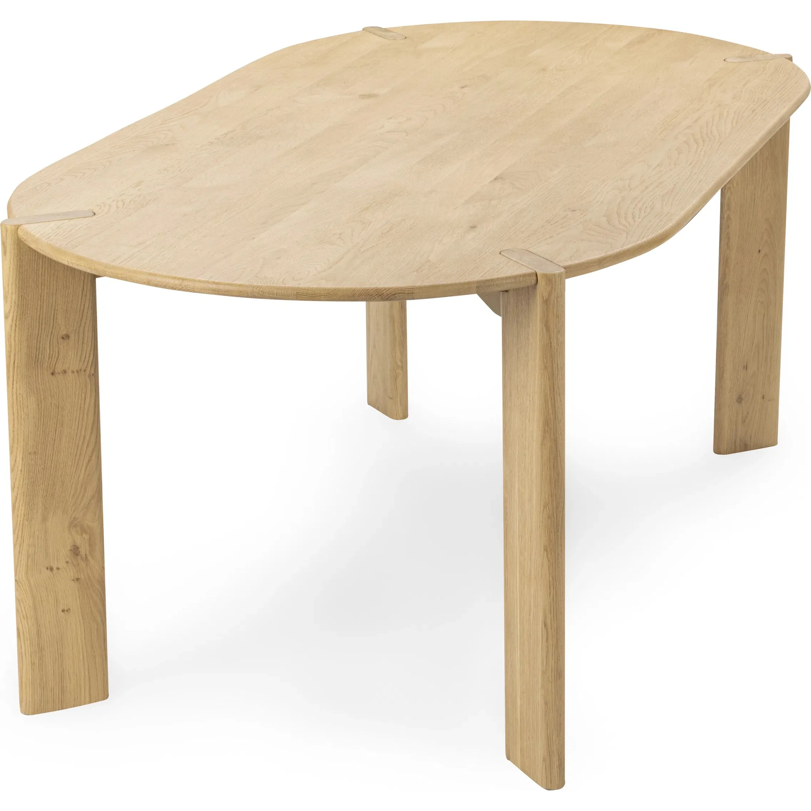 Kering Oak Wood Oval Dining Table - Image 2