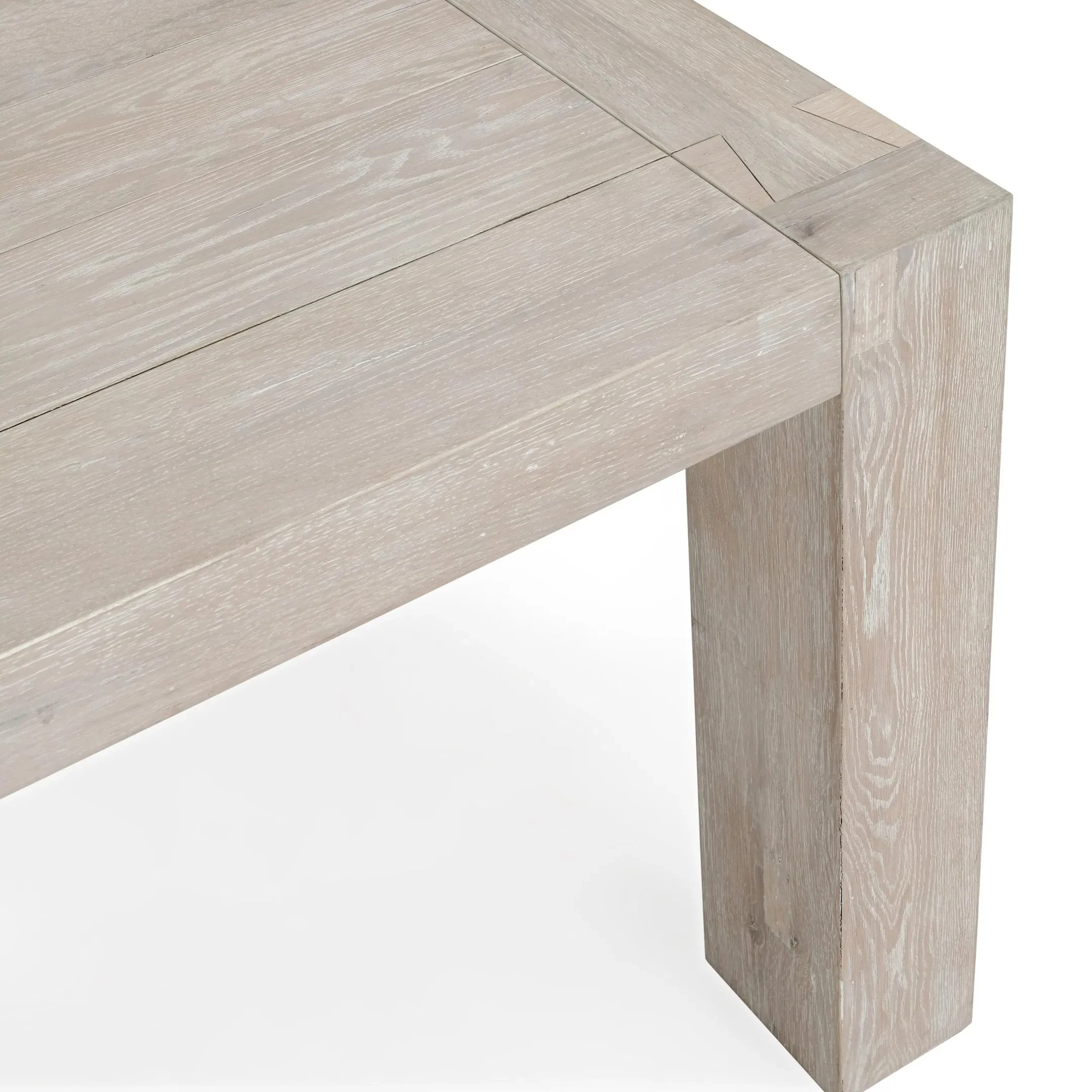 Kingston 89" Reclaimed Oak Wood Dining Table - Image 10