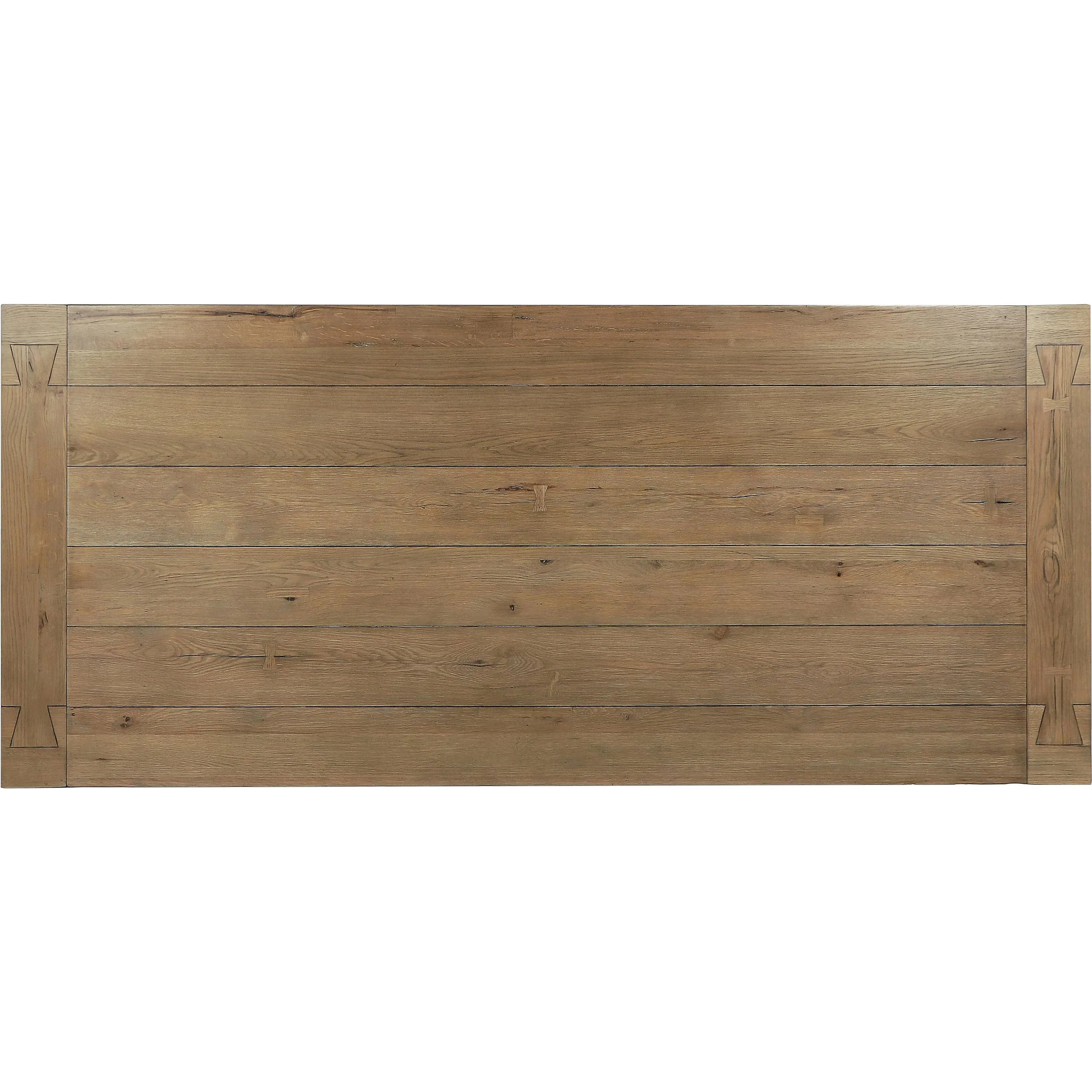 Kingston 89" Reclaimed Oak Wood Dining Table - Image 3