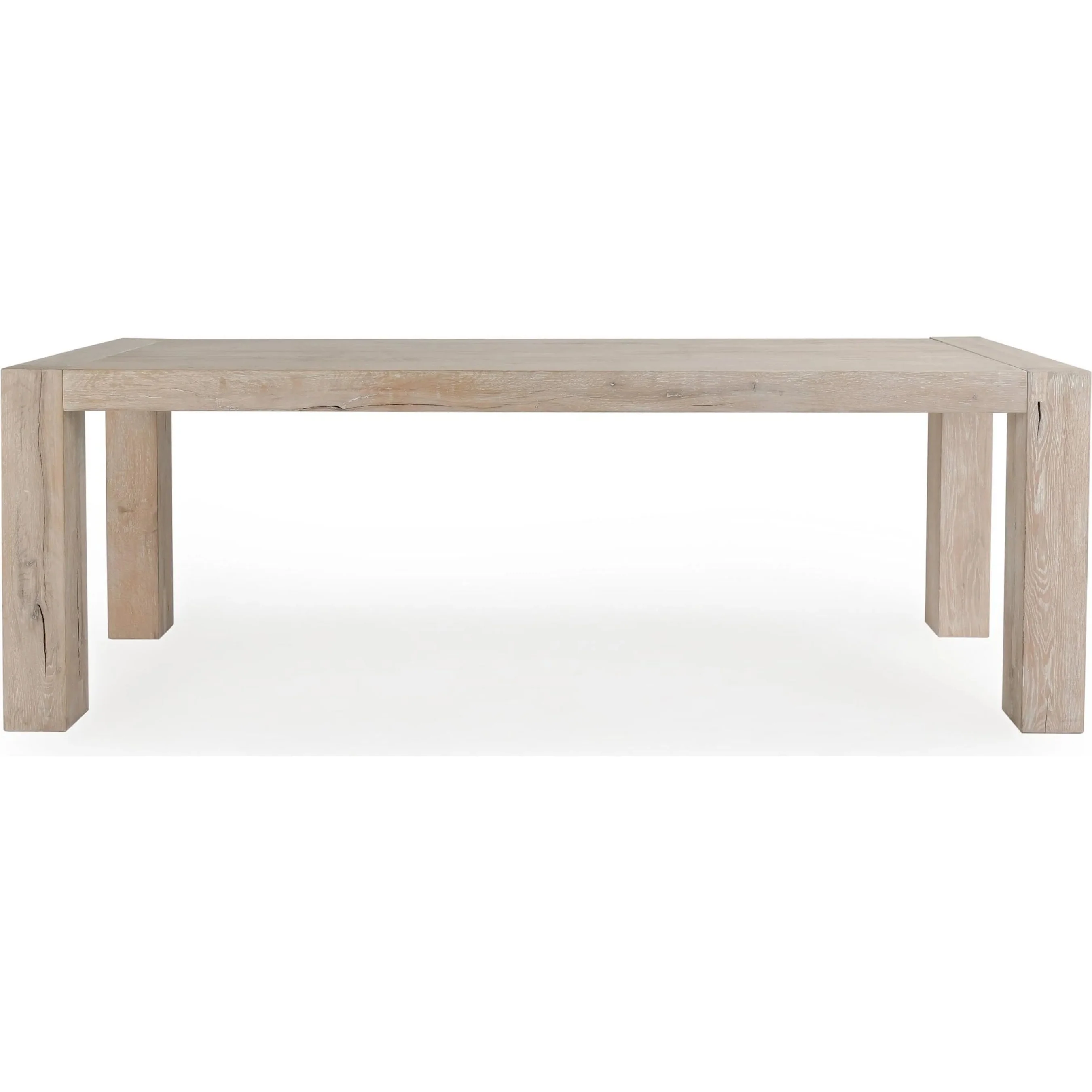 Kingston 89" Reclaimed Oak Wood Dining Table - Image 4