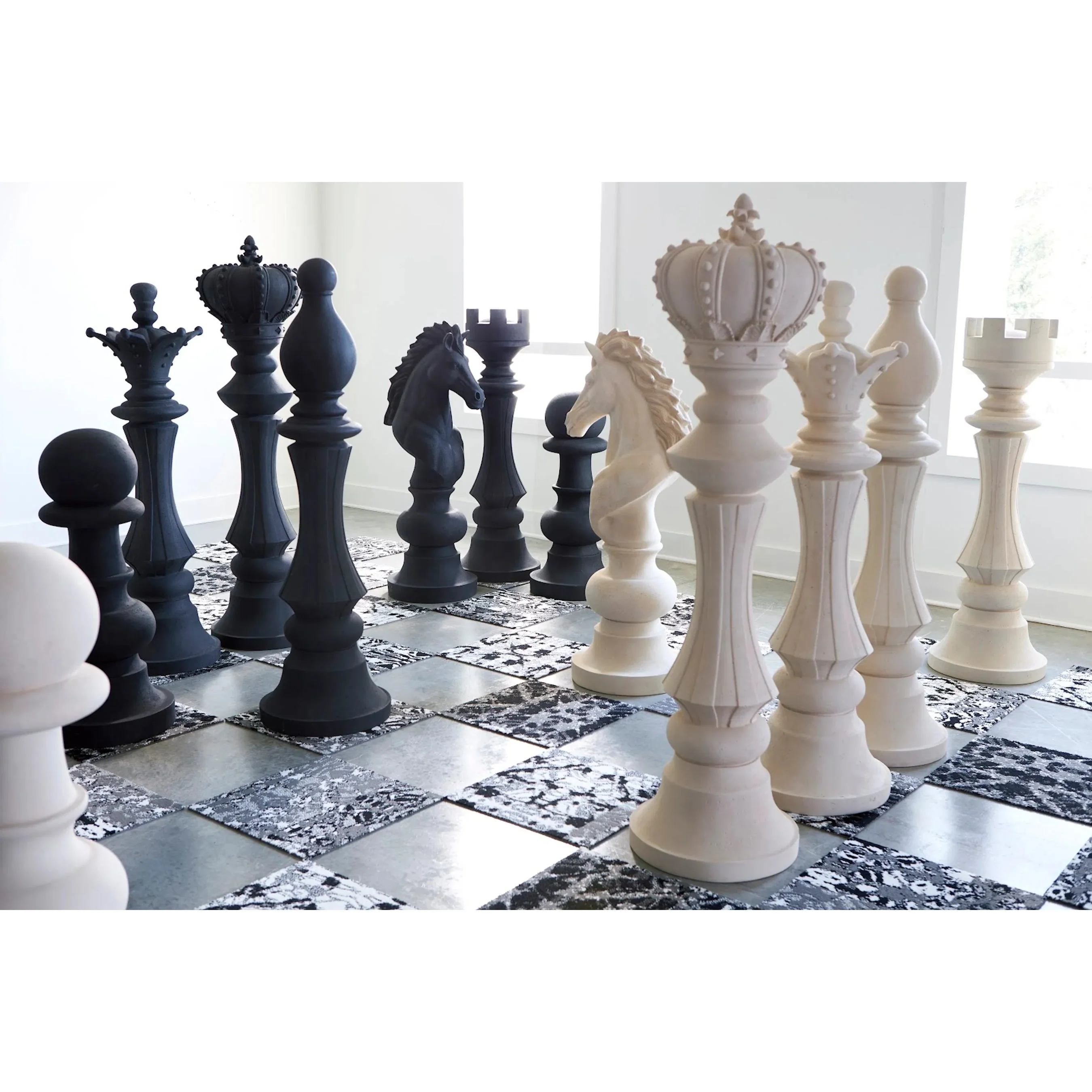 Knight Chess Sculpture Cast Stone - Image 12