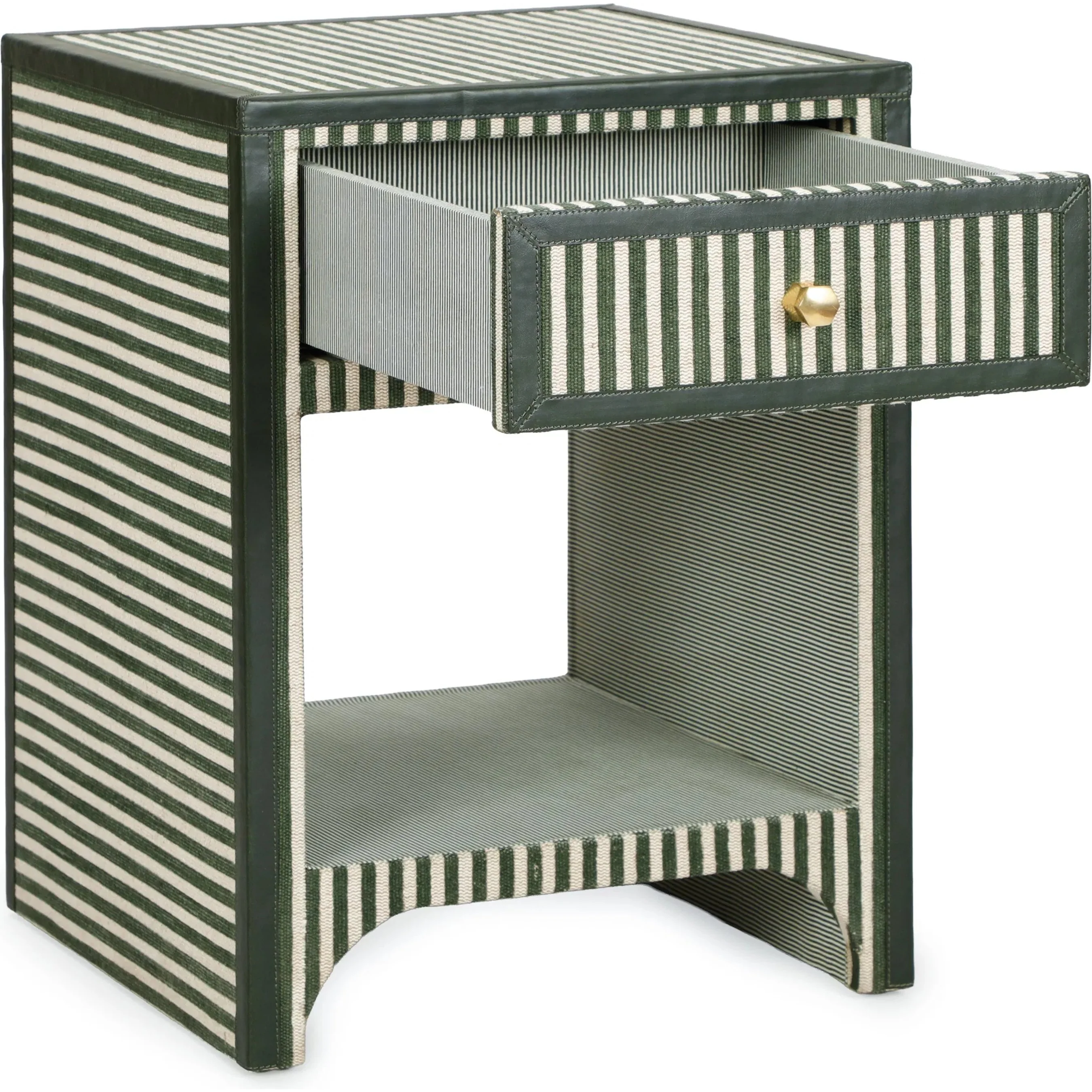 Kora Cotton Jute 1-Drawer Designer Nightstand - Image 6
