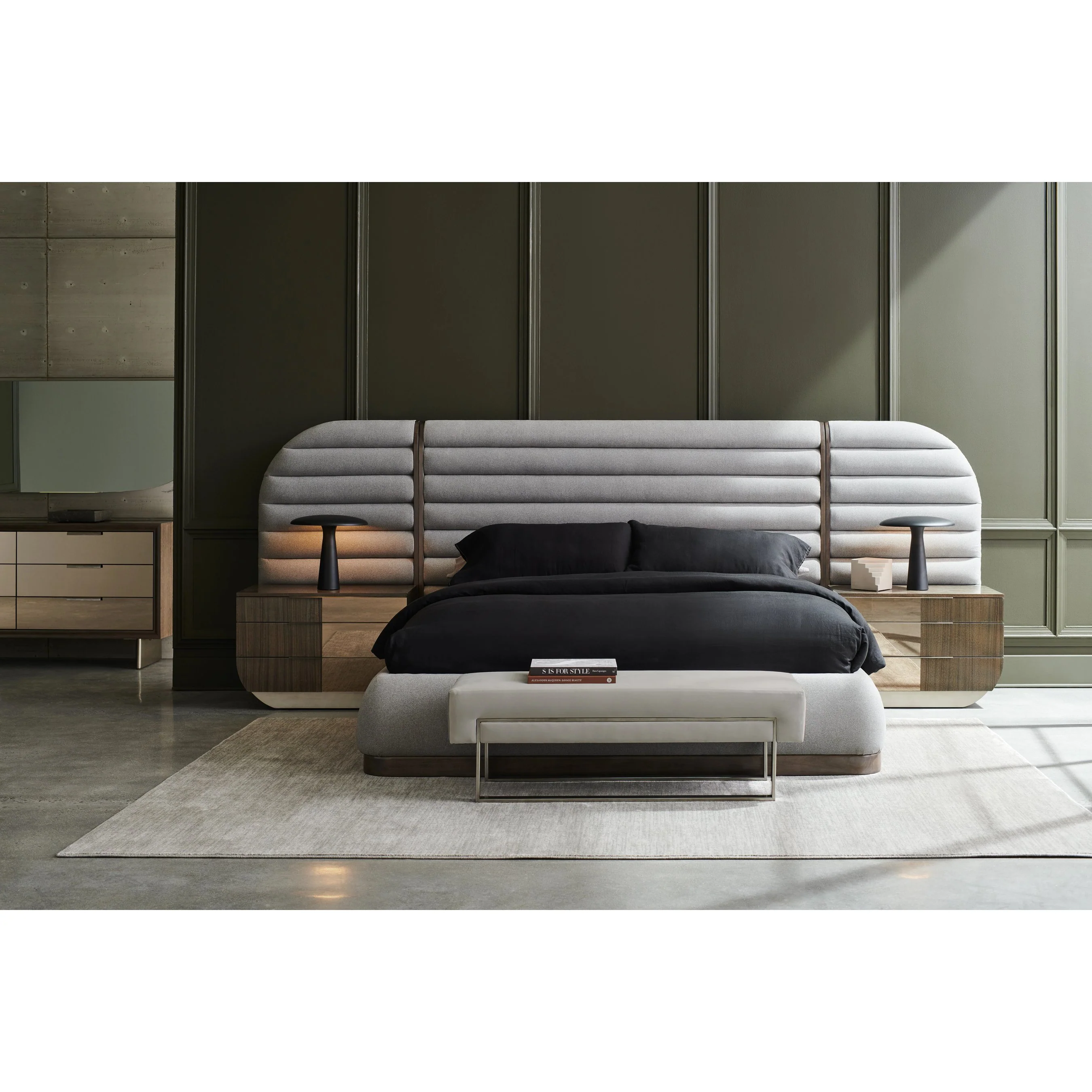 La Moda Upholstered Bed Side Panels - Image 3