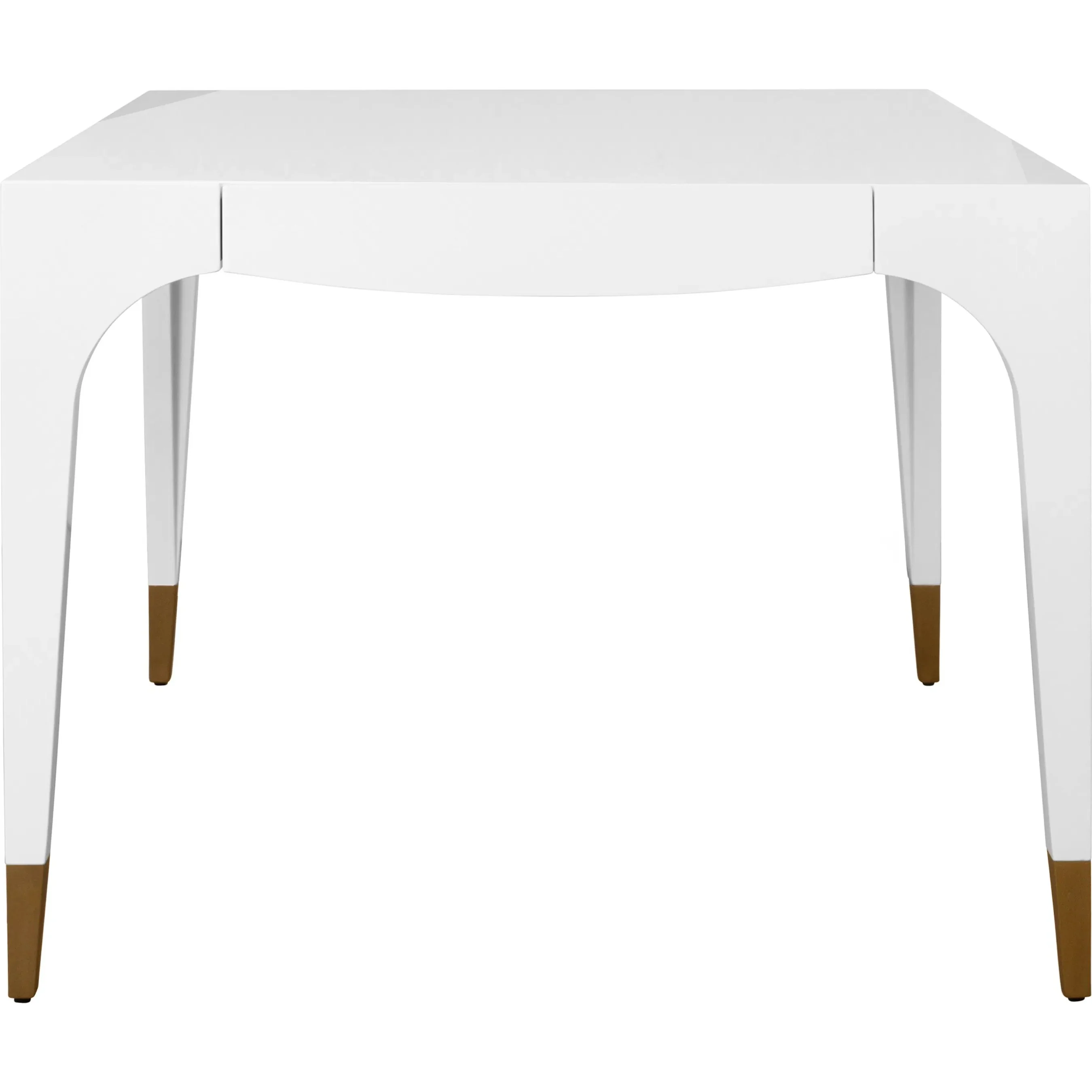 Lacey Square Tapered Leg, Two Drawer Game Table - Image 2