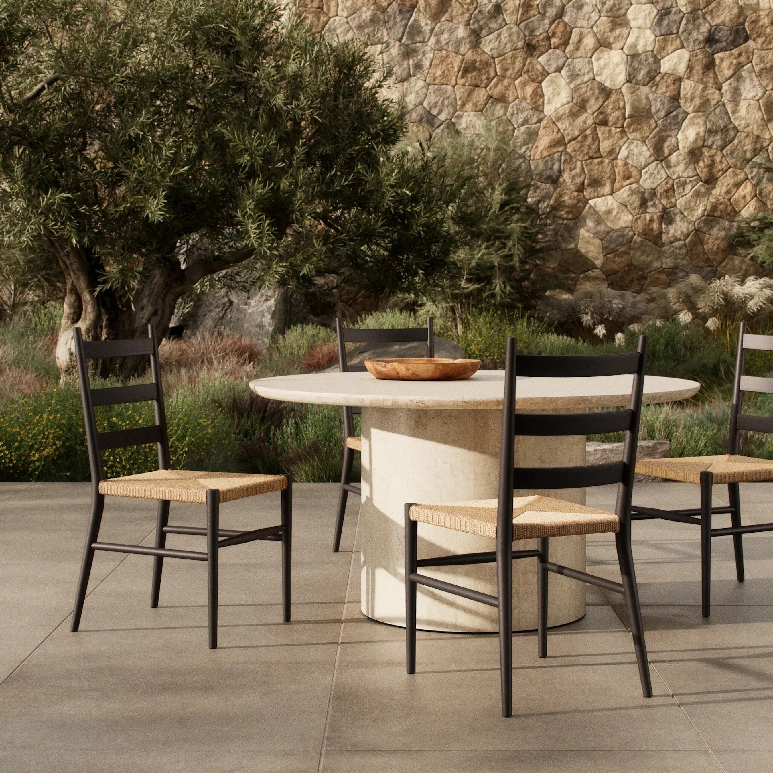 Ladder Back Outdoor Dining Chair - Image 26
