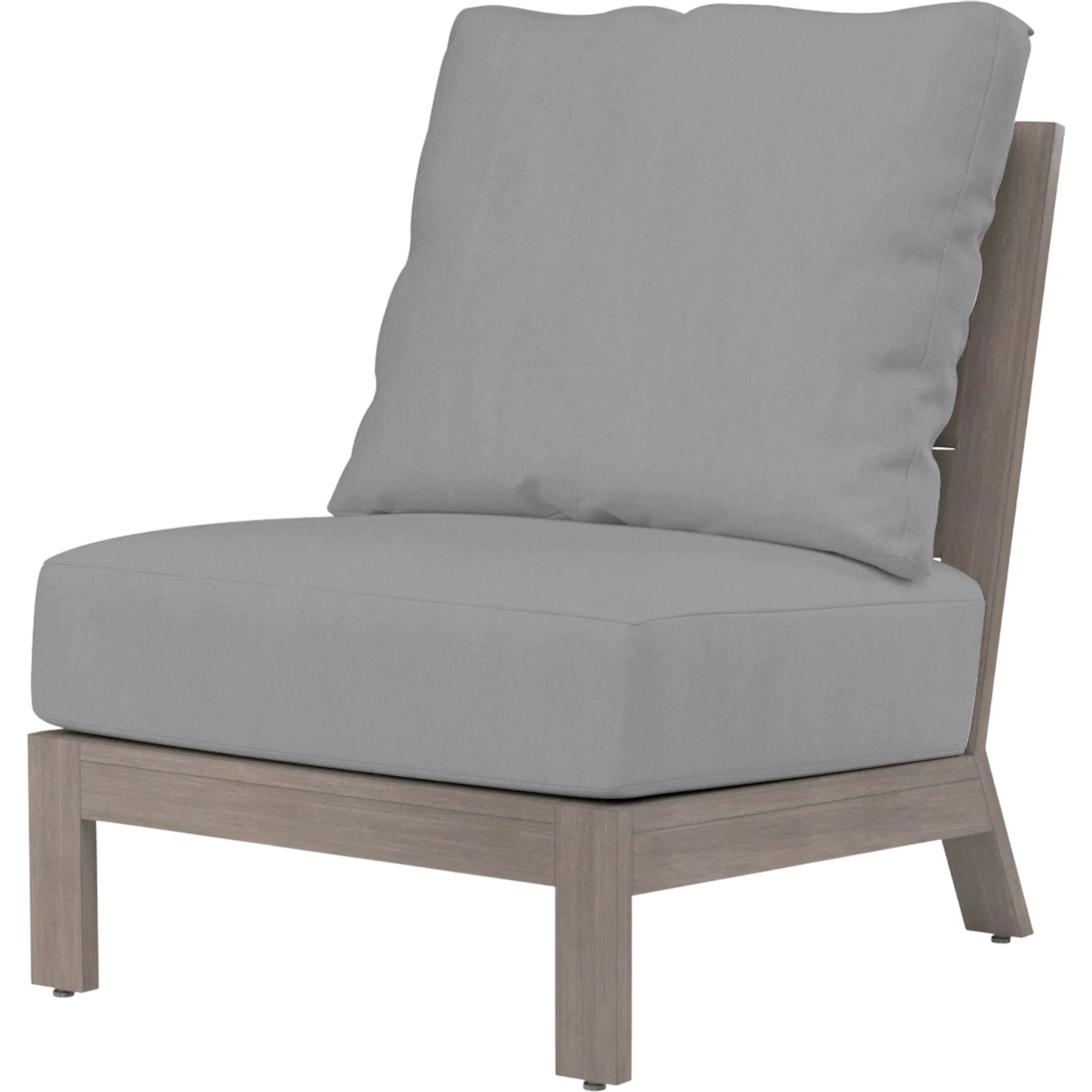 Laguna Outdoor Armless Club in Canvas Flax - Image 5