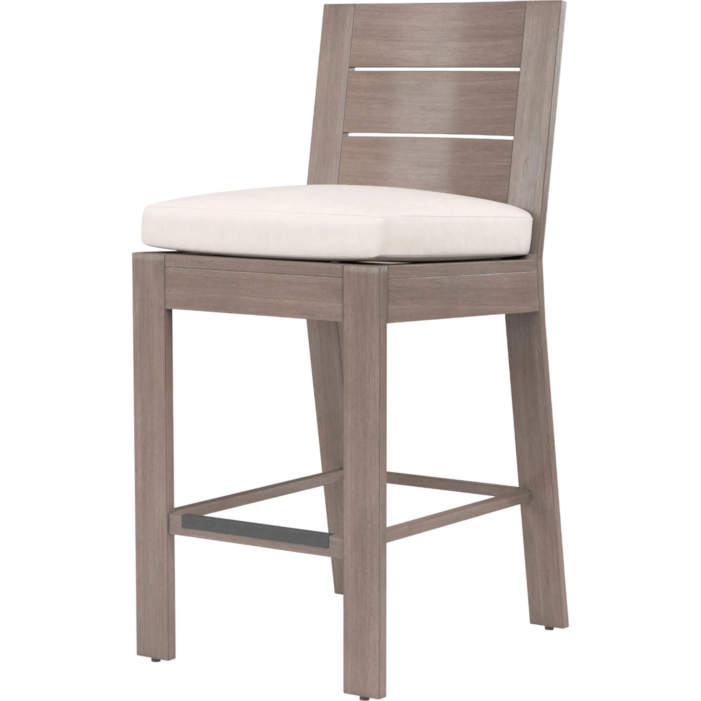Laguna Outdoor Barstool in Canvas Flax - Image 6