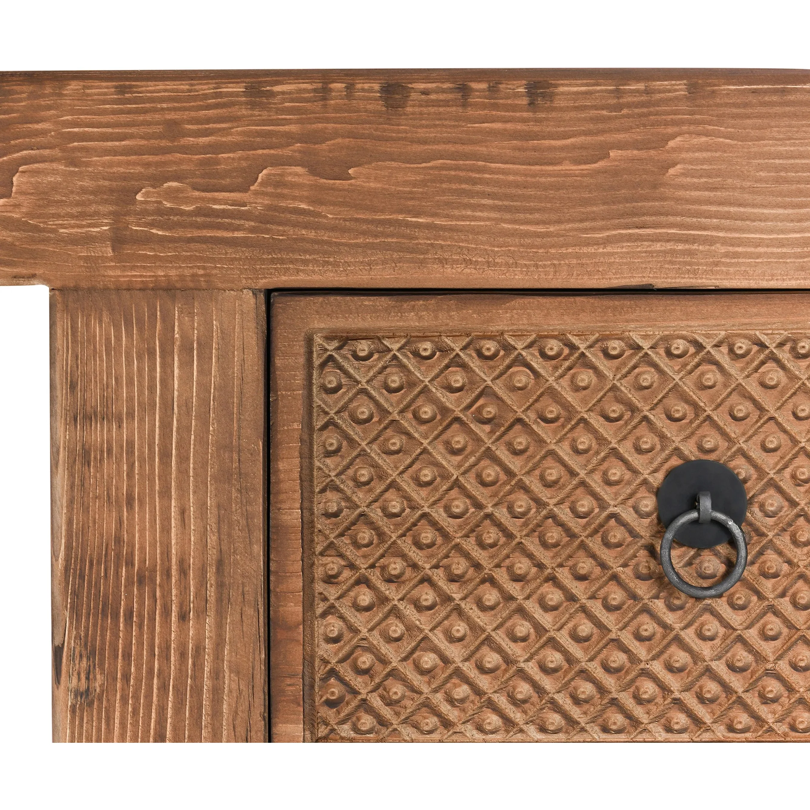 Lahey 11-Drawer Pine Wood Console Table - Image 8