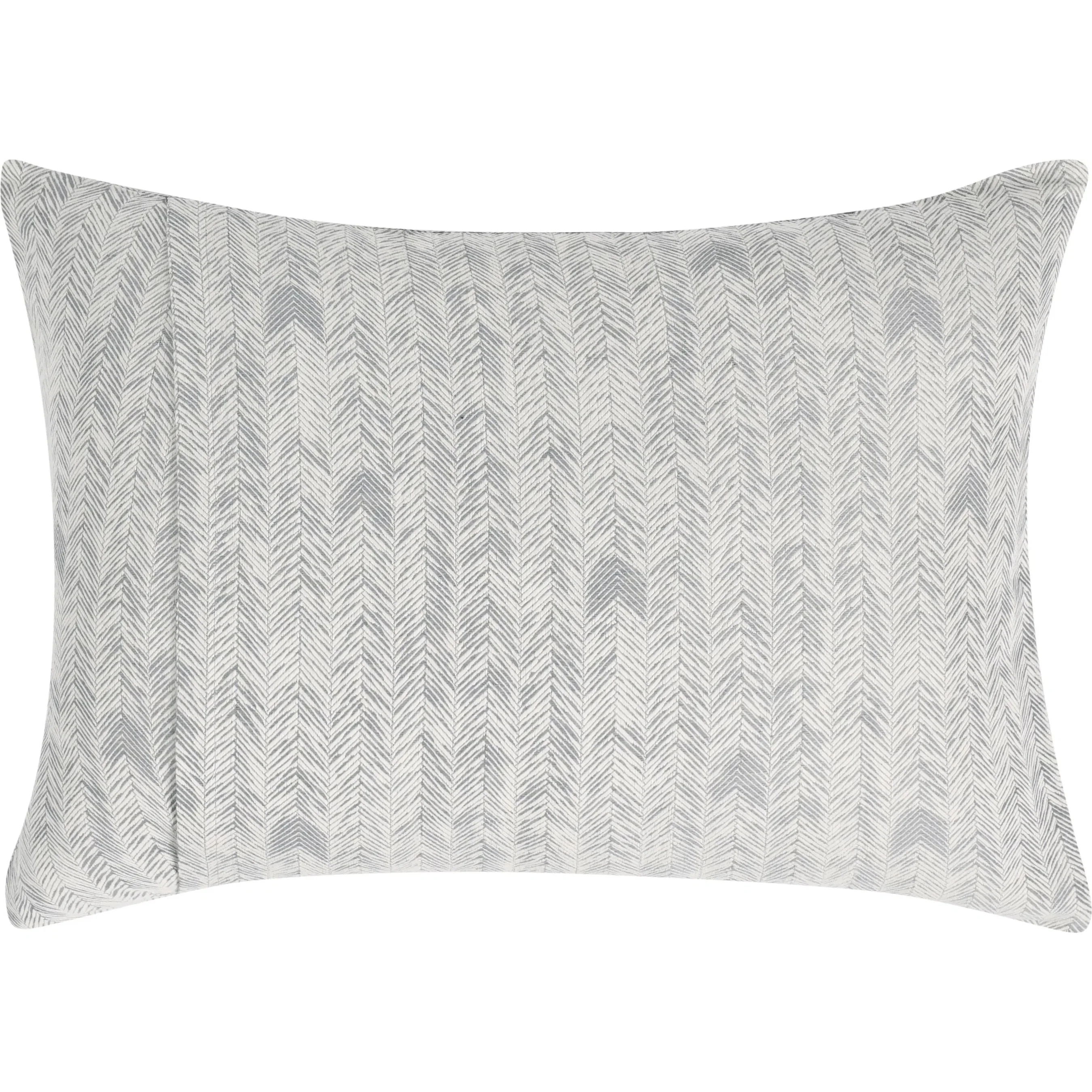 Lana 100% Cotton Gray Embroidered Pillow - Image 6