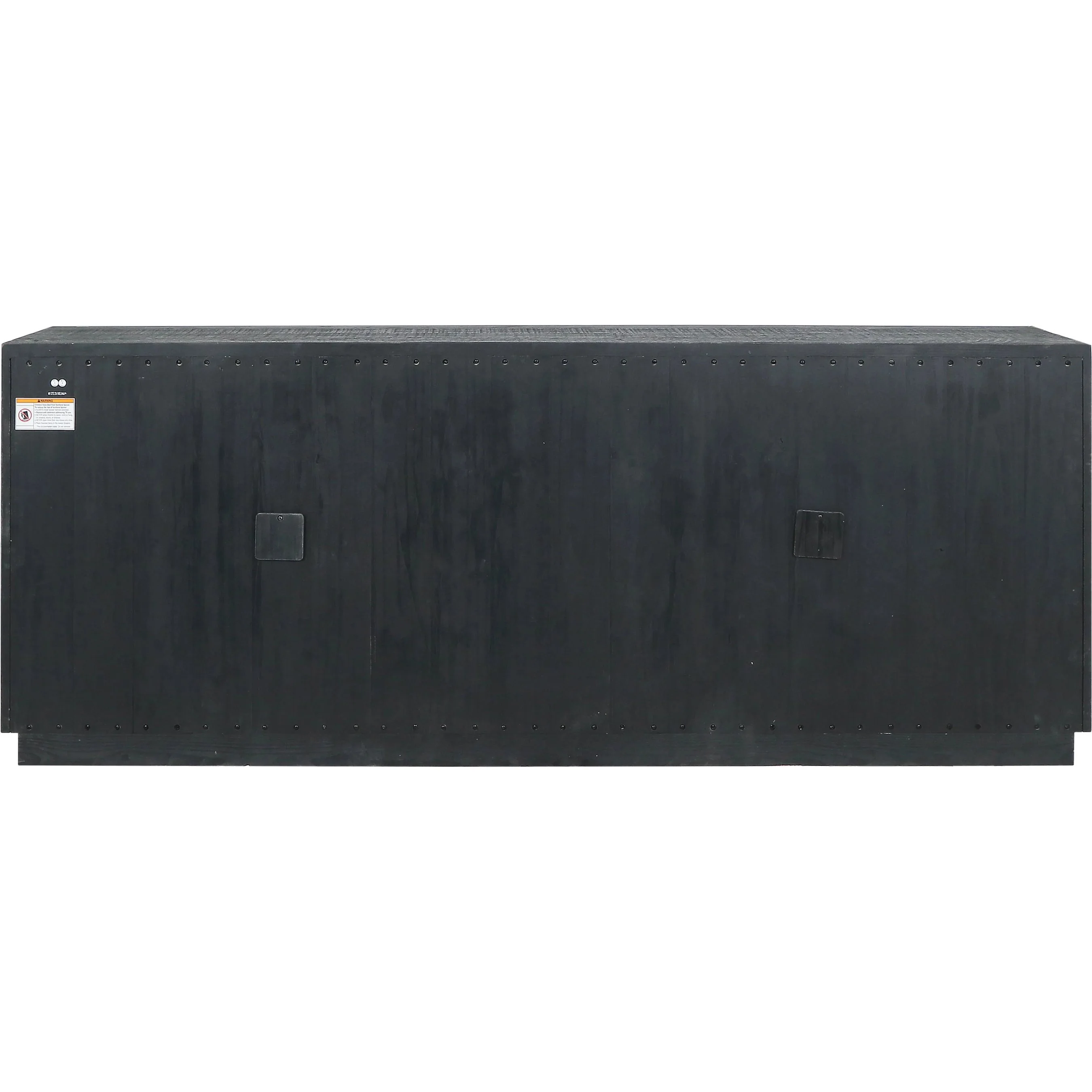 Larson 90" Glass Reclaimed Pine Wood Sideboard - Image 5