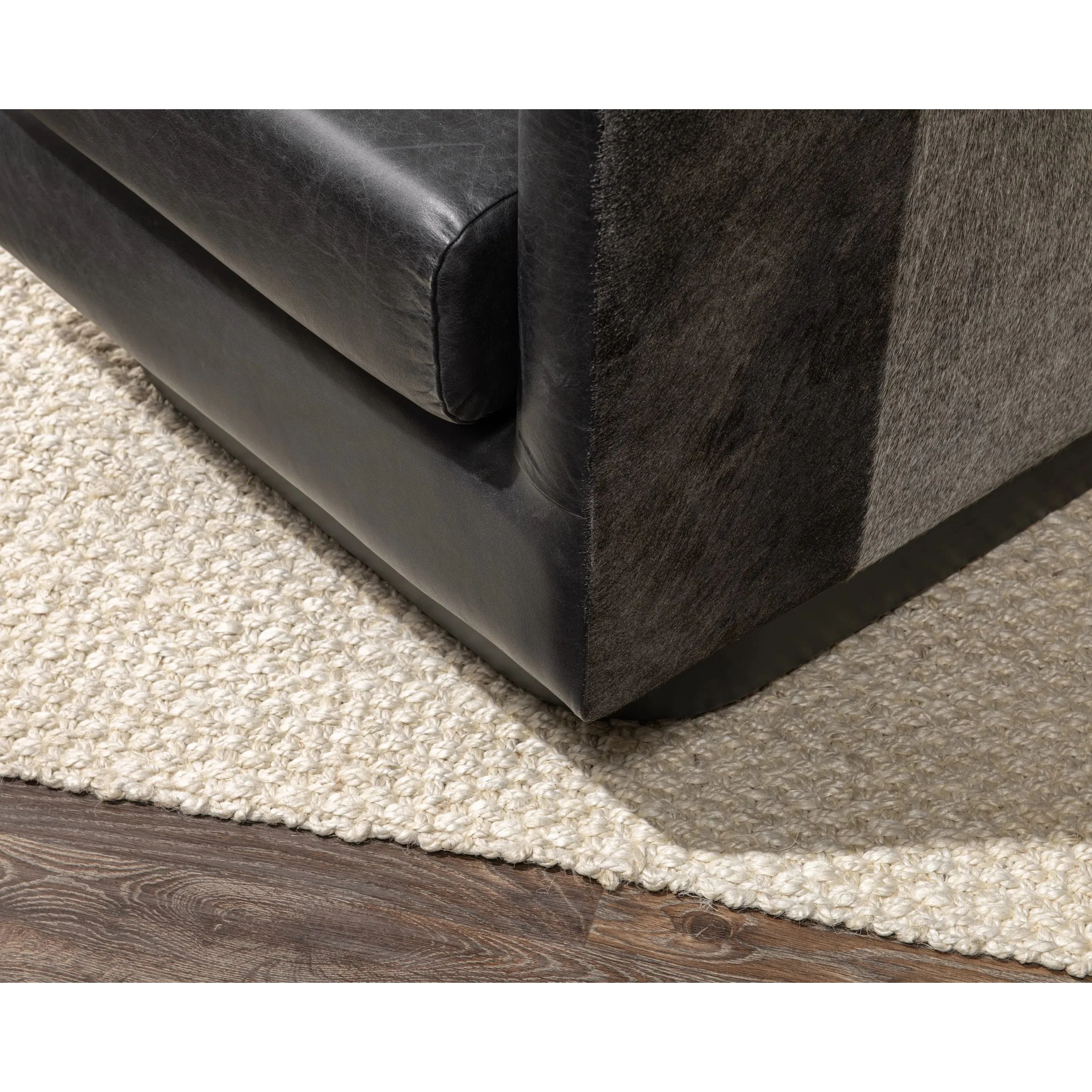 Lathe Leather and Hide Accent Chair - Image 15