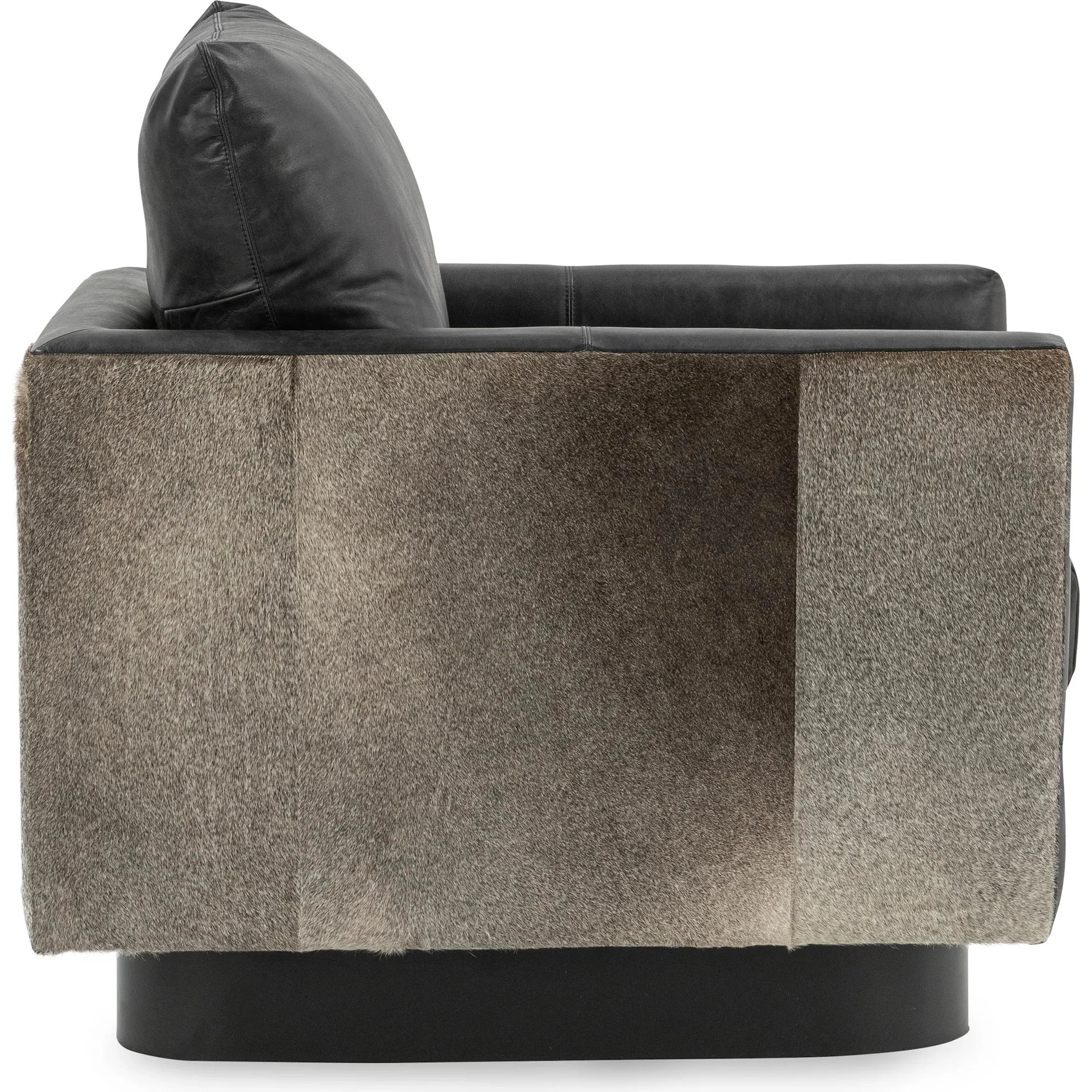 Lathe Leather and Hide Accent Chair - Image 6