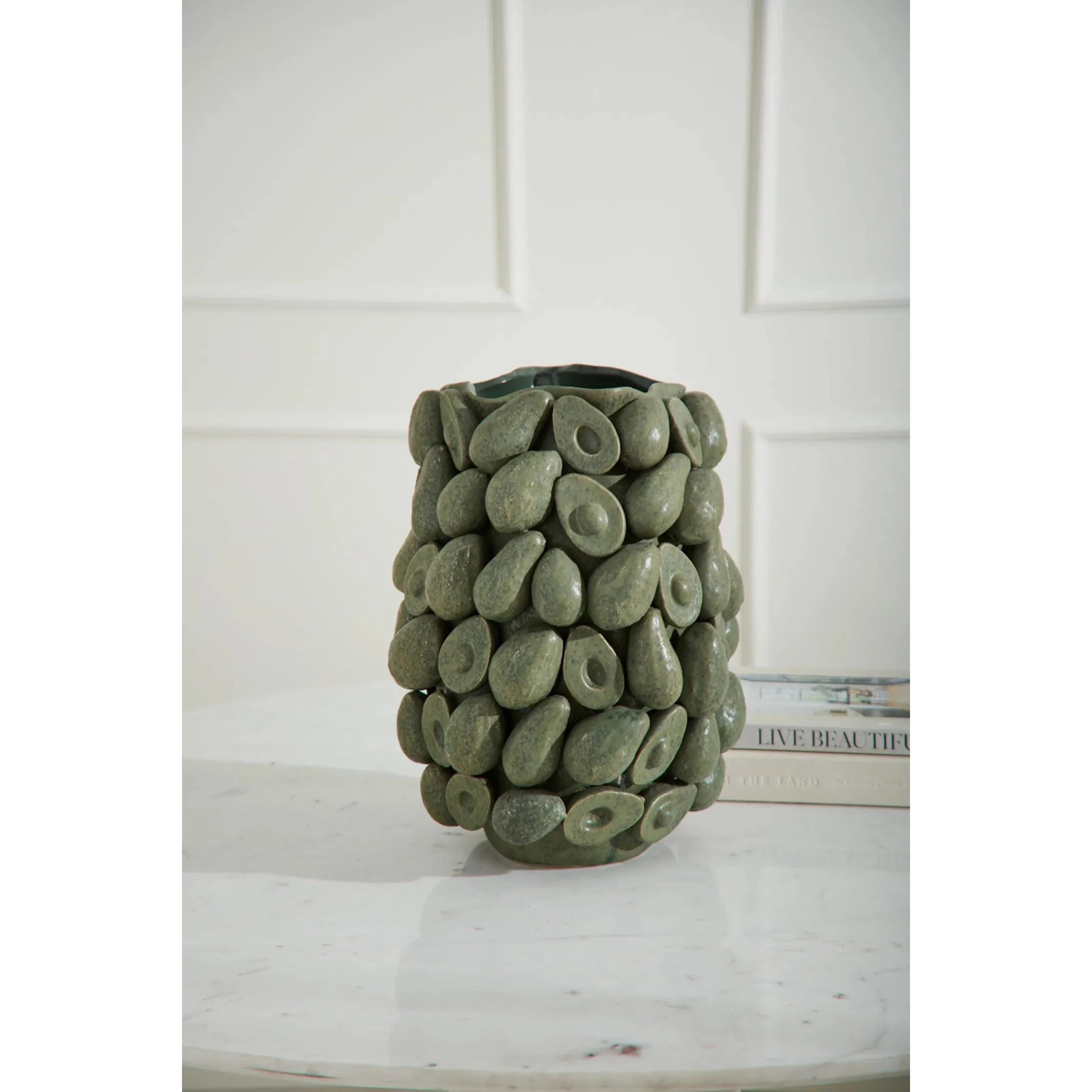 Layered Avocado Vase - Image 2