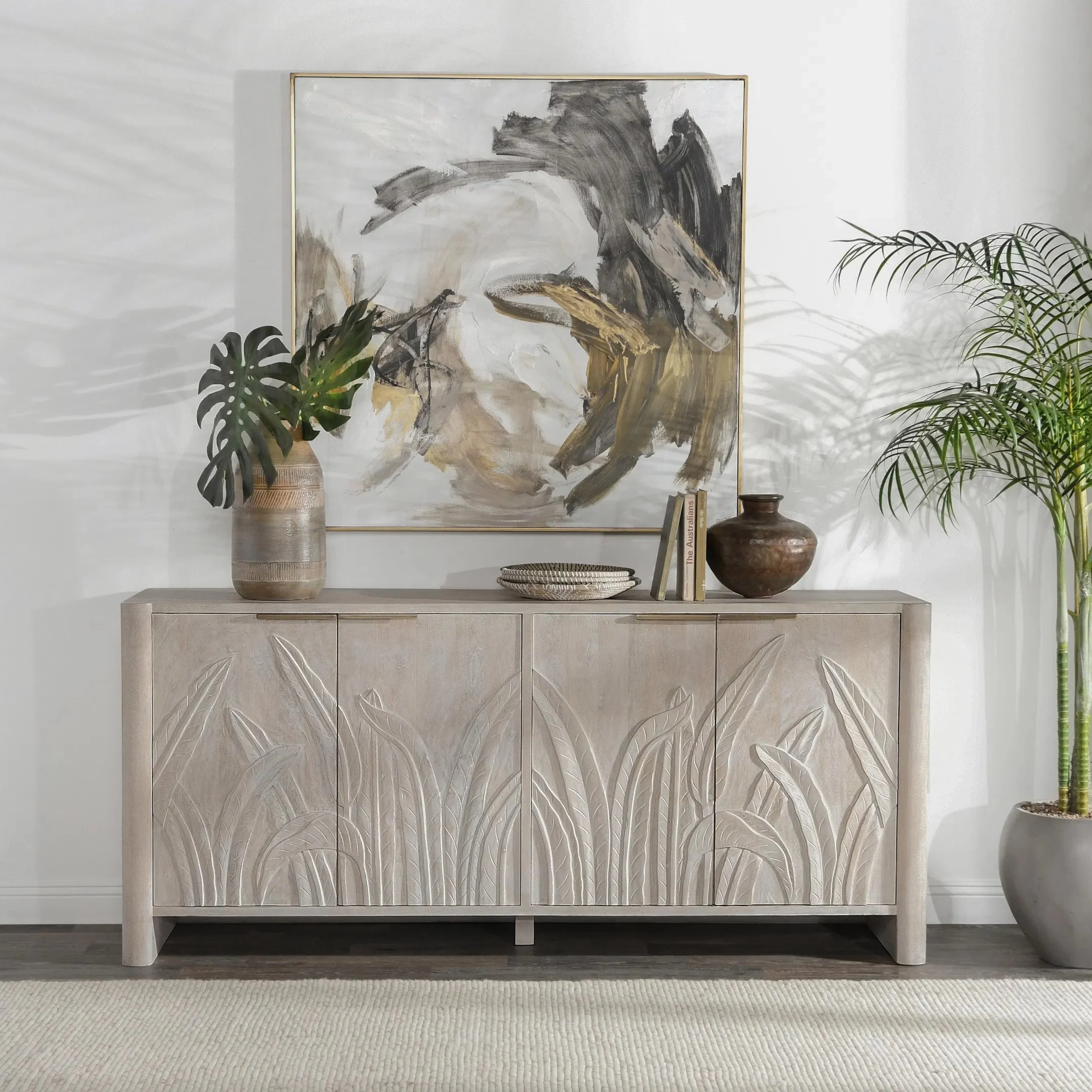 Ledro 82" Solid Wood Buffet Sideboard - Image 22