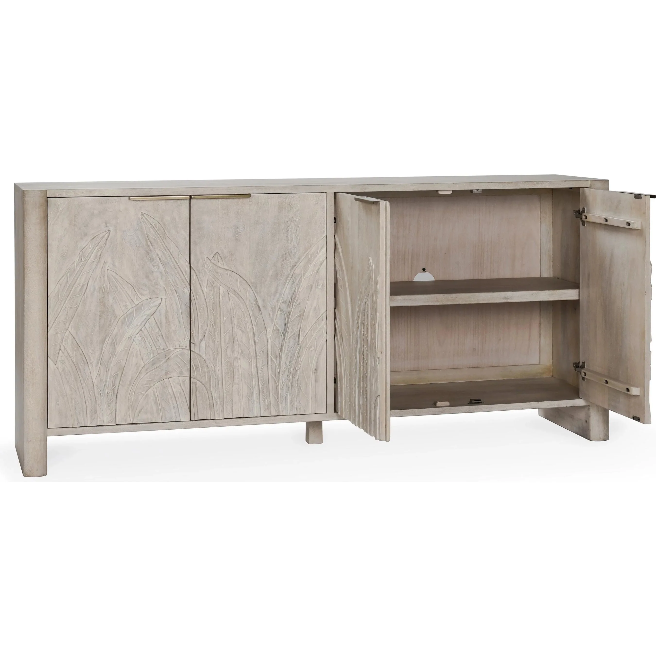 Ledro 82" Solid Wood Buffet Sideboard - Image 4