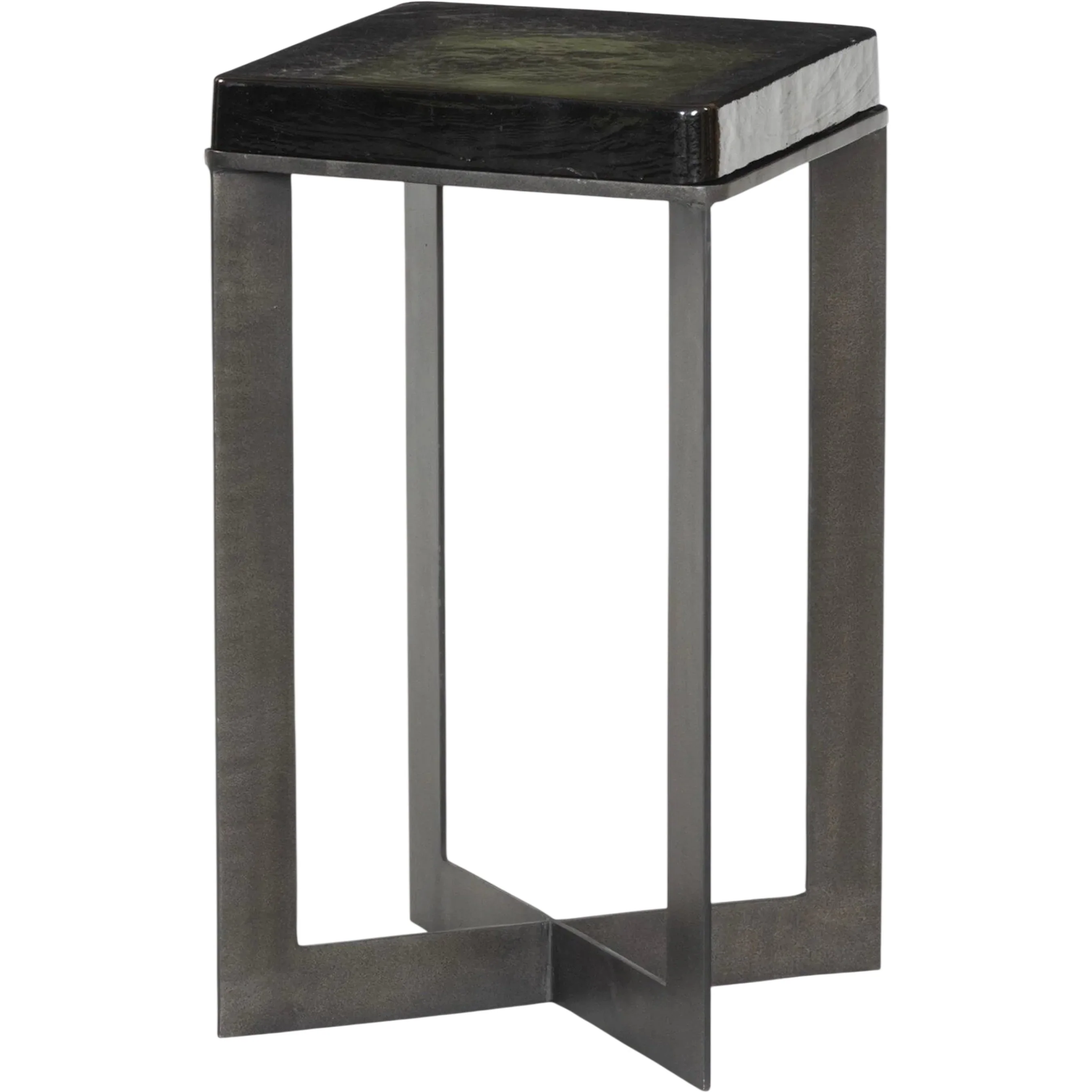 Lennie Cast Glass End Table - Image 2