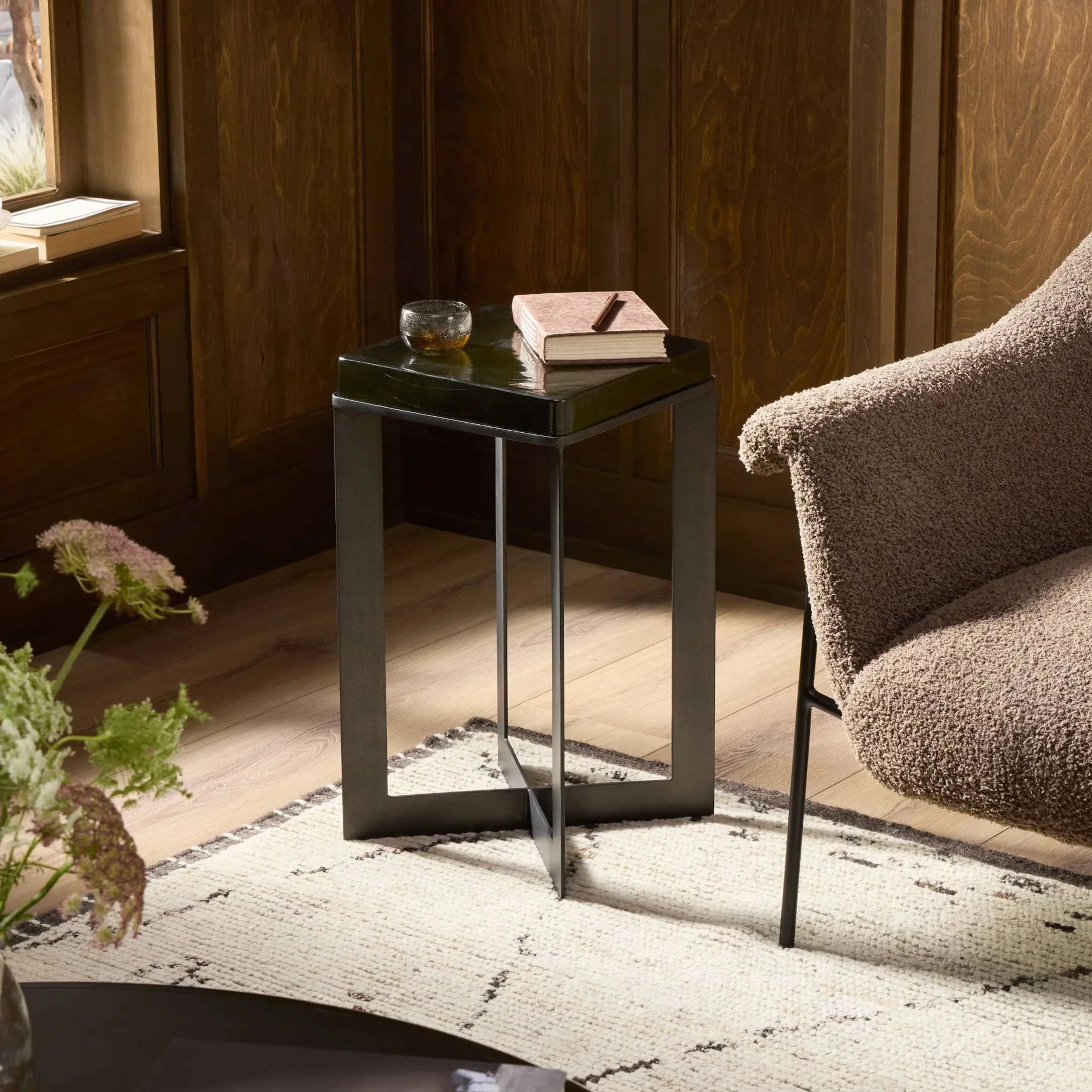 Lennie Cast Glass End Table - Image 22