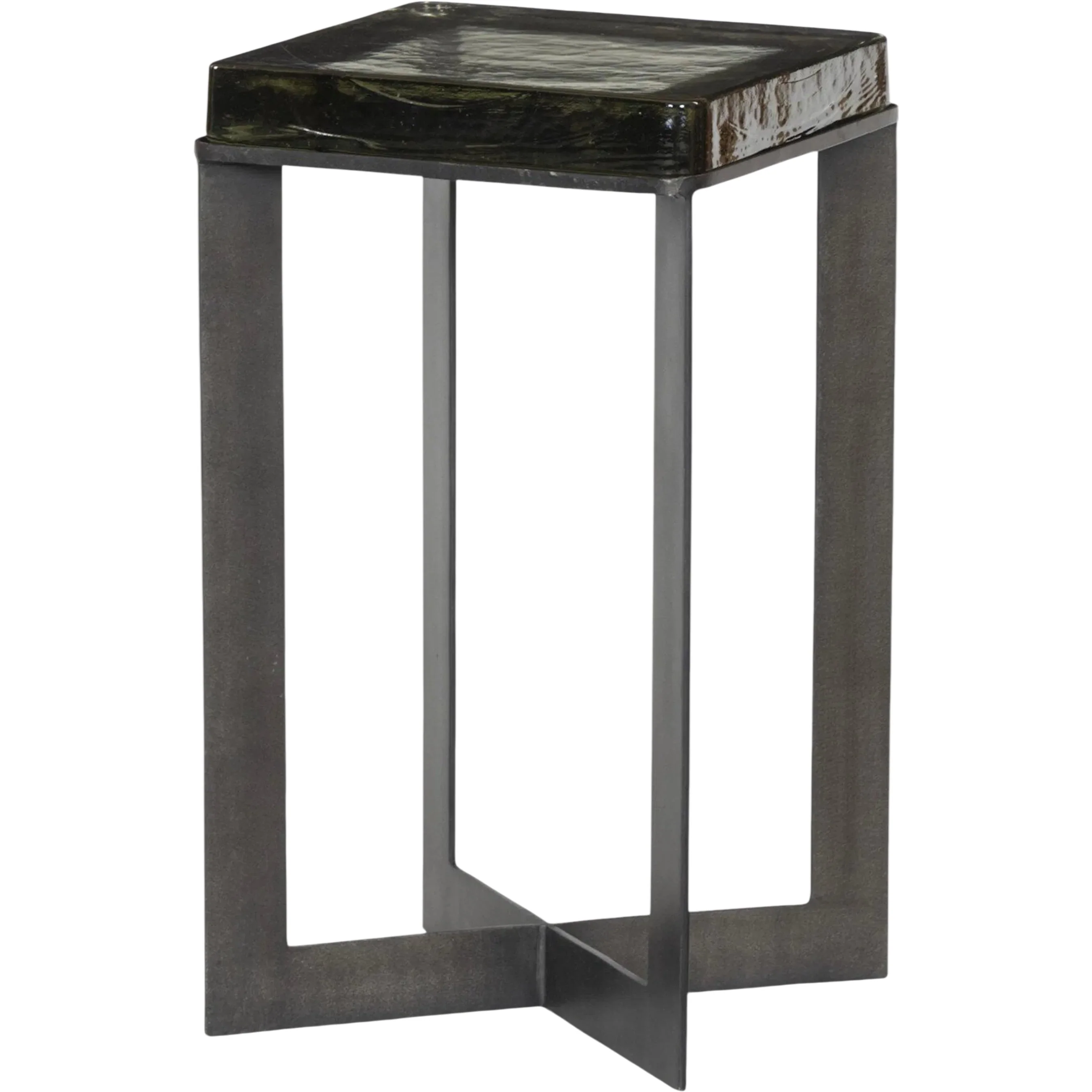 Lennie Cast Glass End Table - Image 3