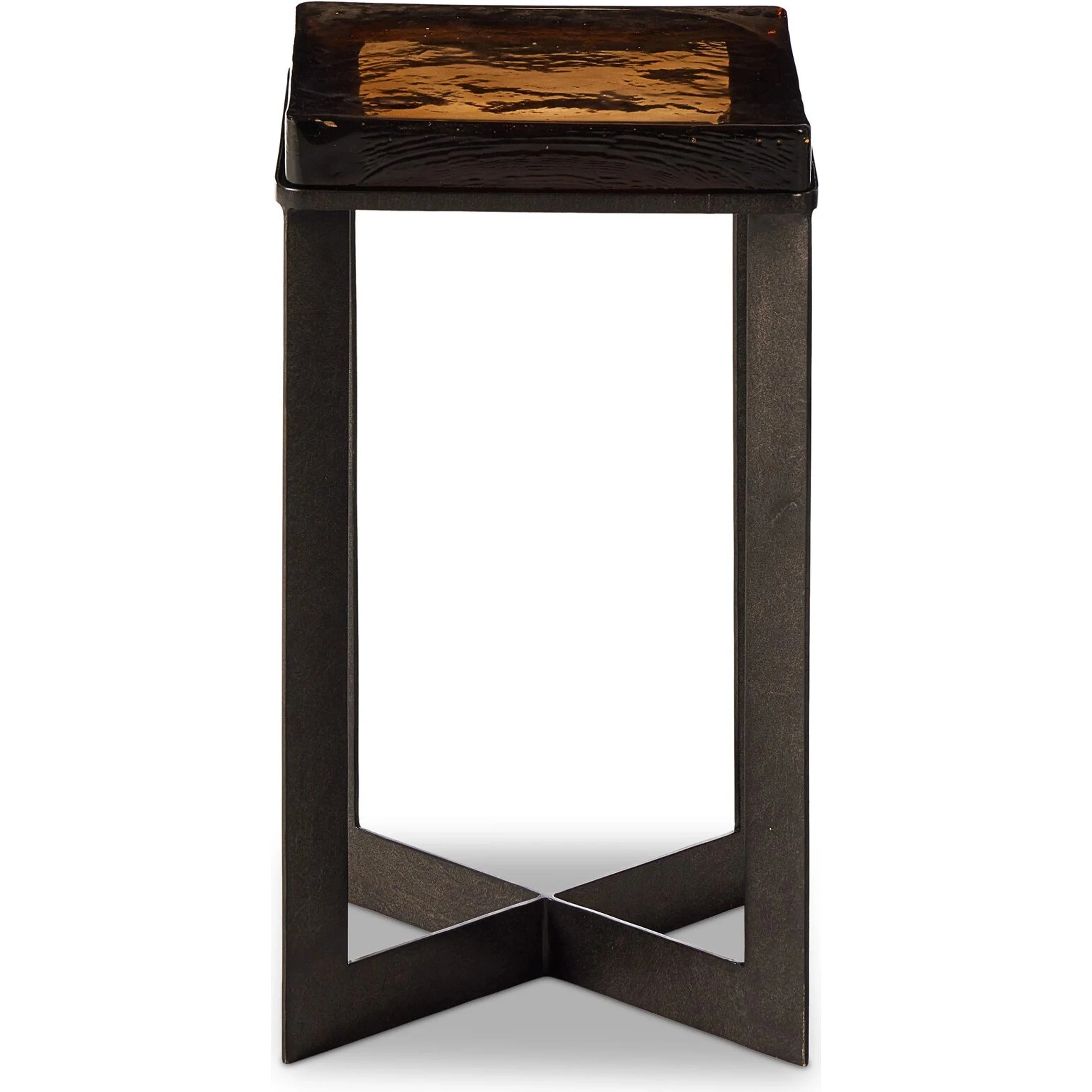 Lennie Cast Glass End Table - Image 4