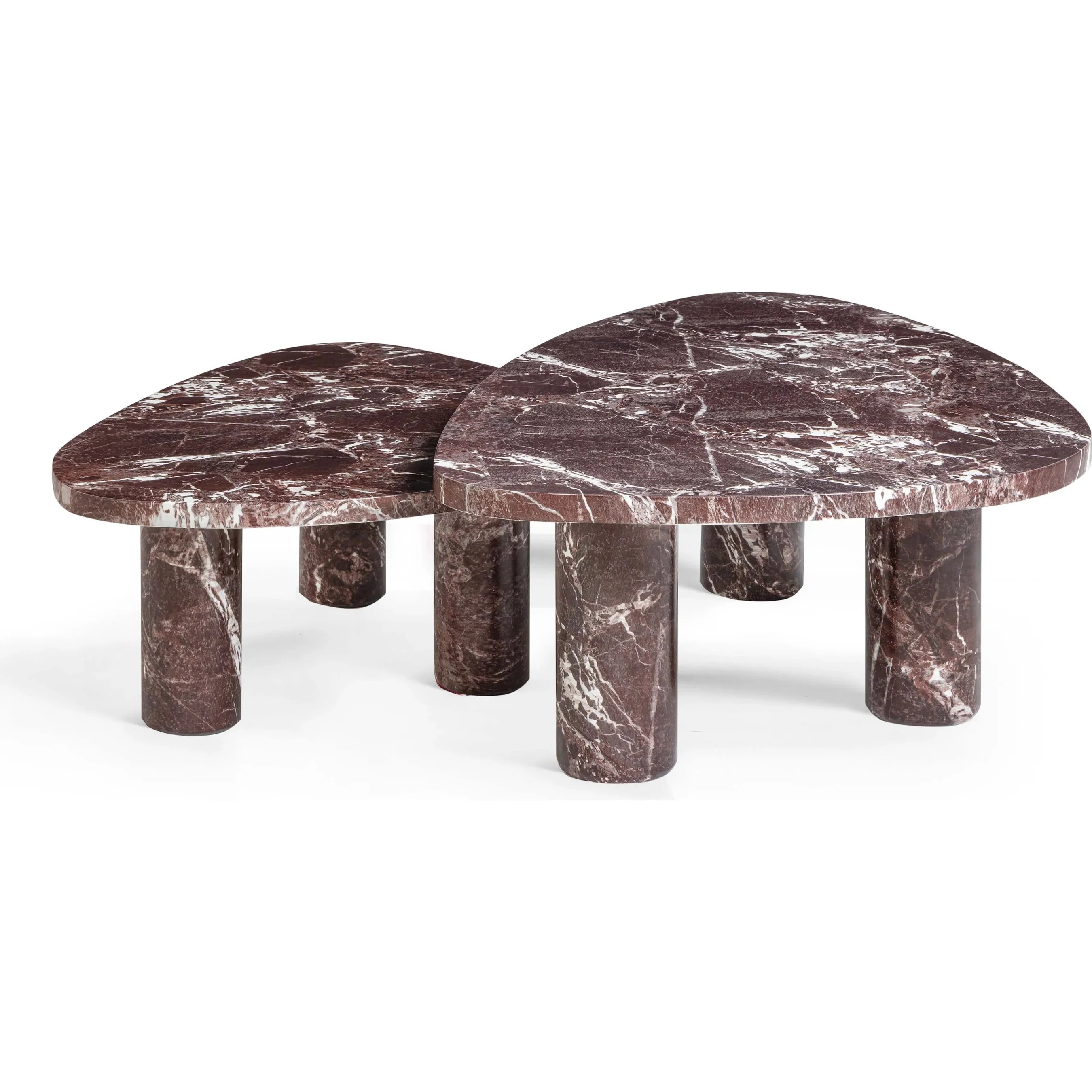 Libby 2-Piece Faux Marble Nesting Coffee Table Set