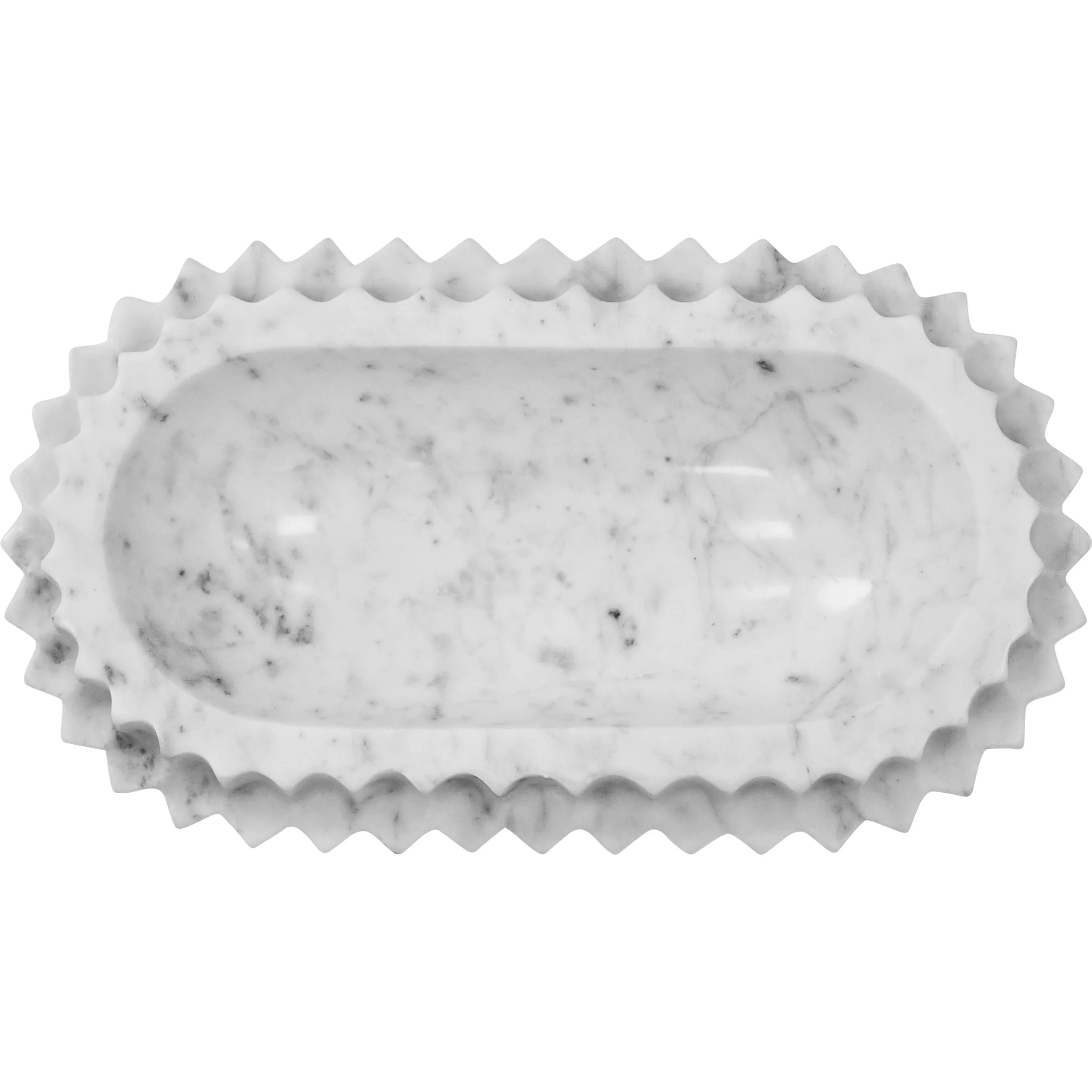 Lilibet Oval Marble Tray - Image 3