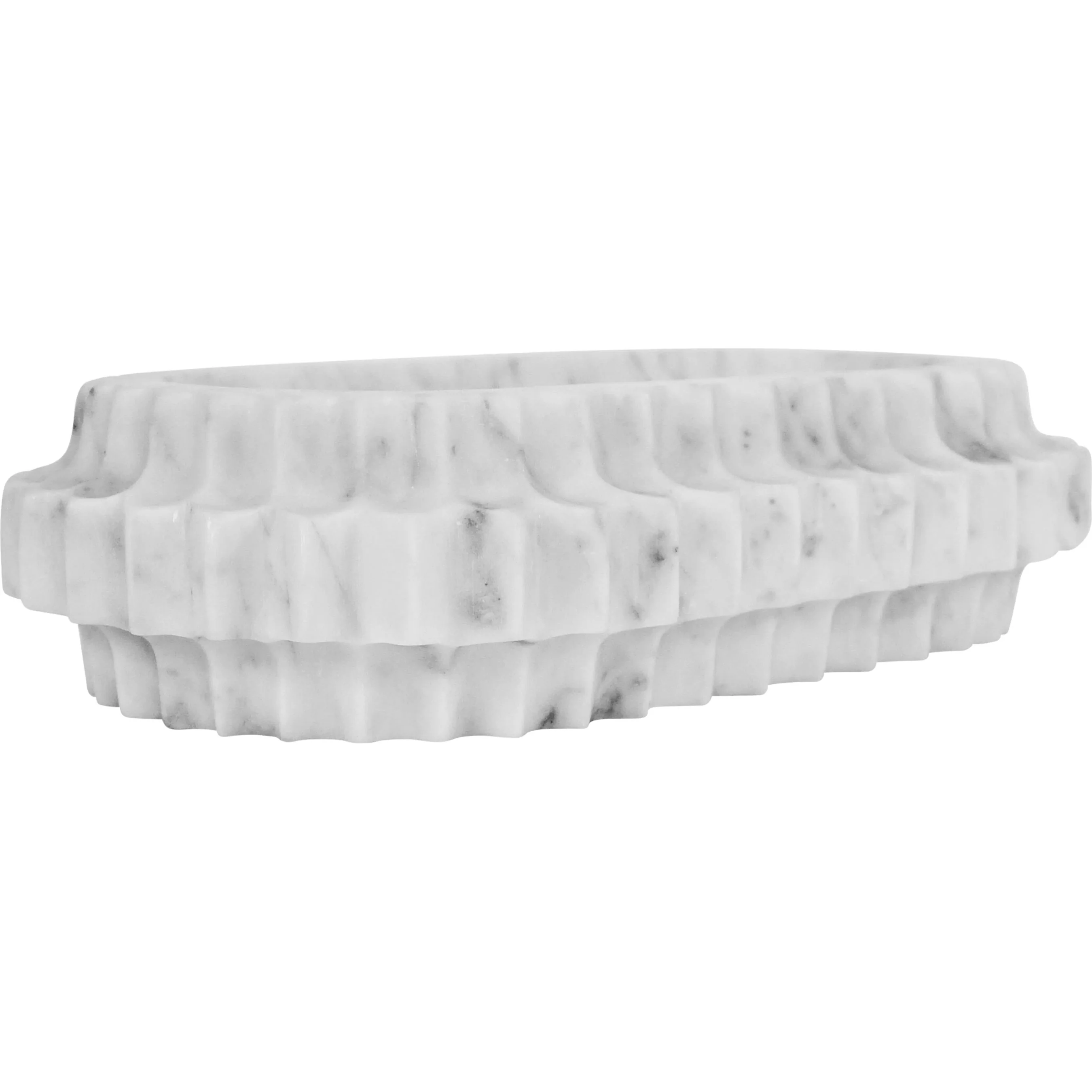 Lilibet Oval Marble Tray - Image 4