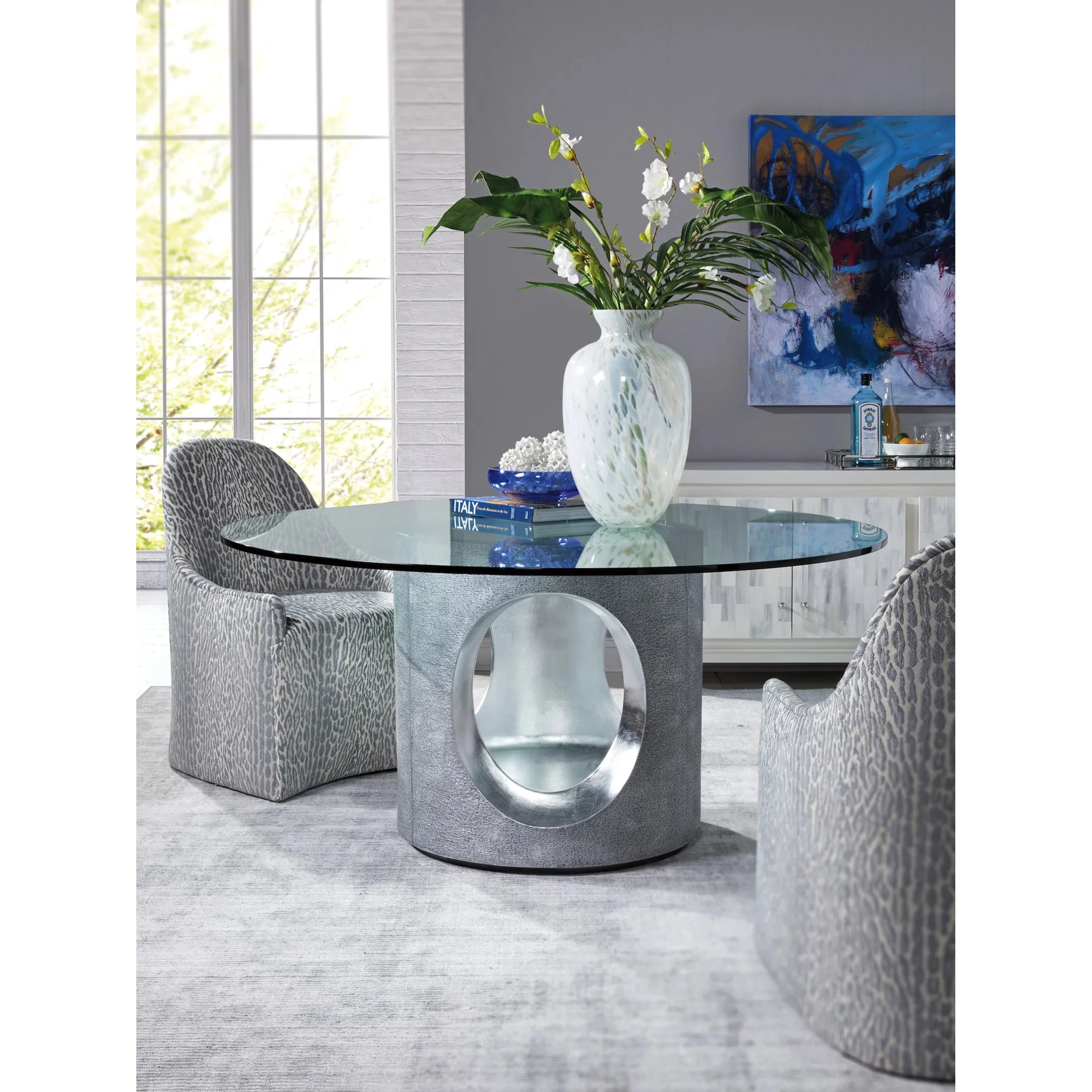 Lily Upholstered Pattern Side Chair - Image 6