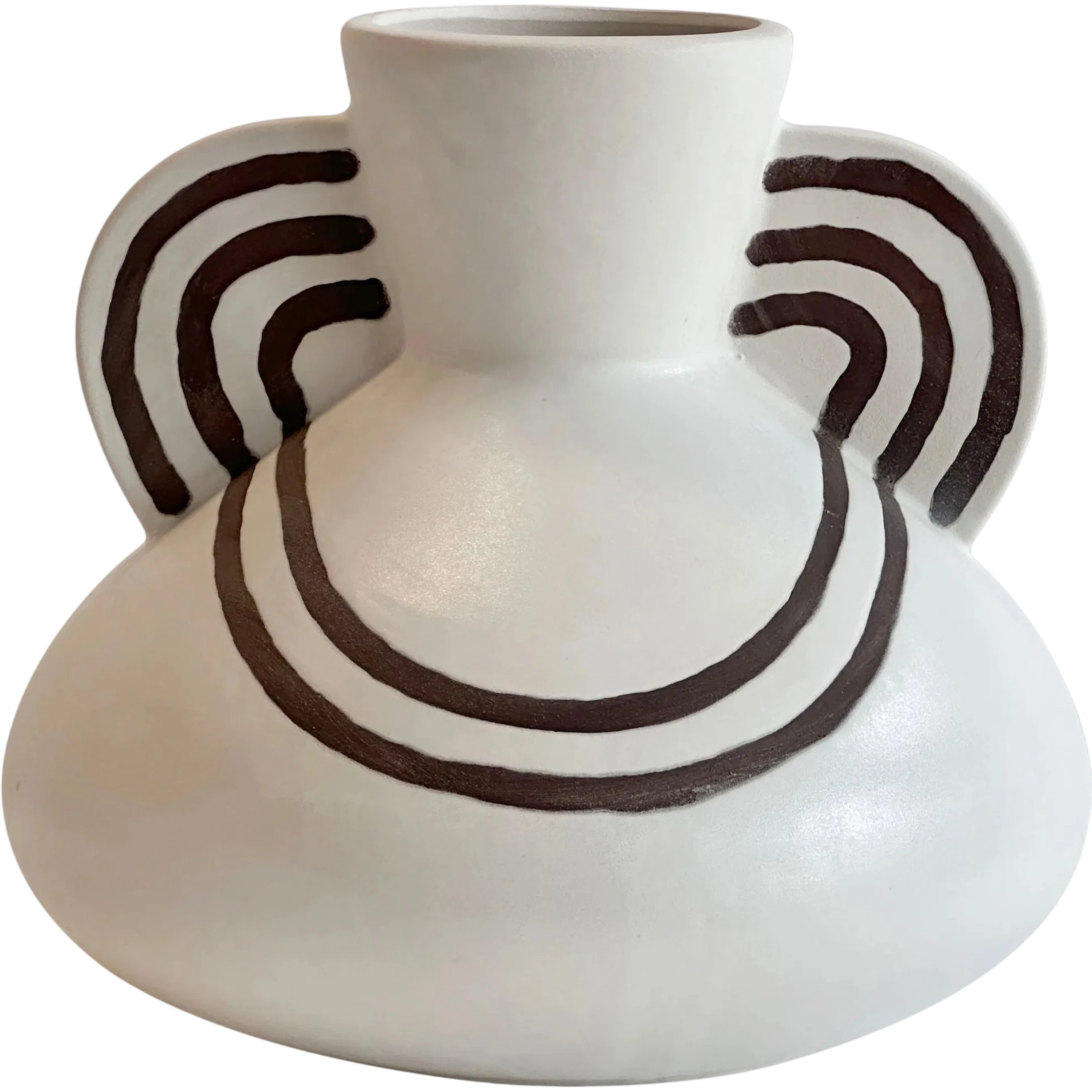 Line Art Wide-Bodied Vase