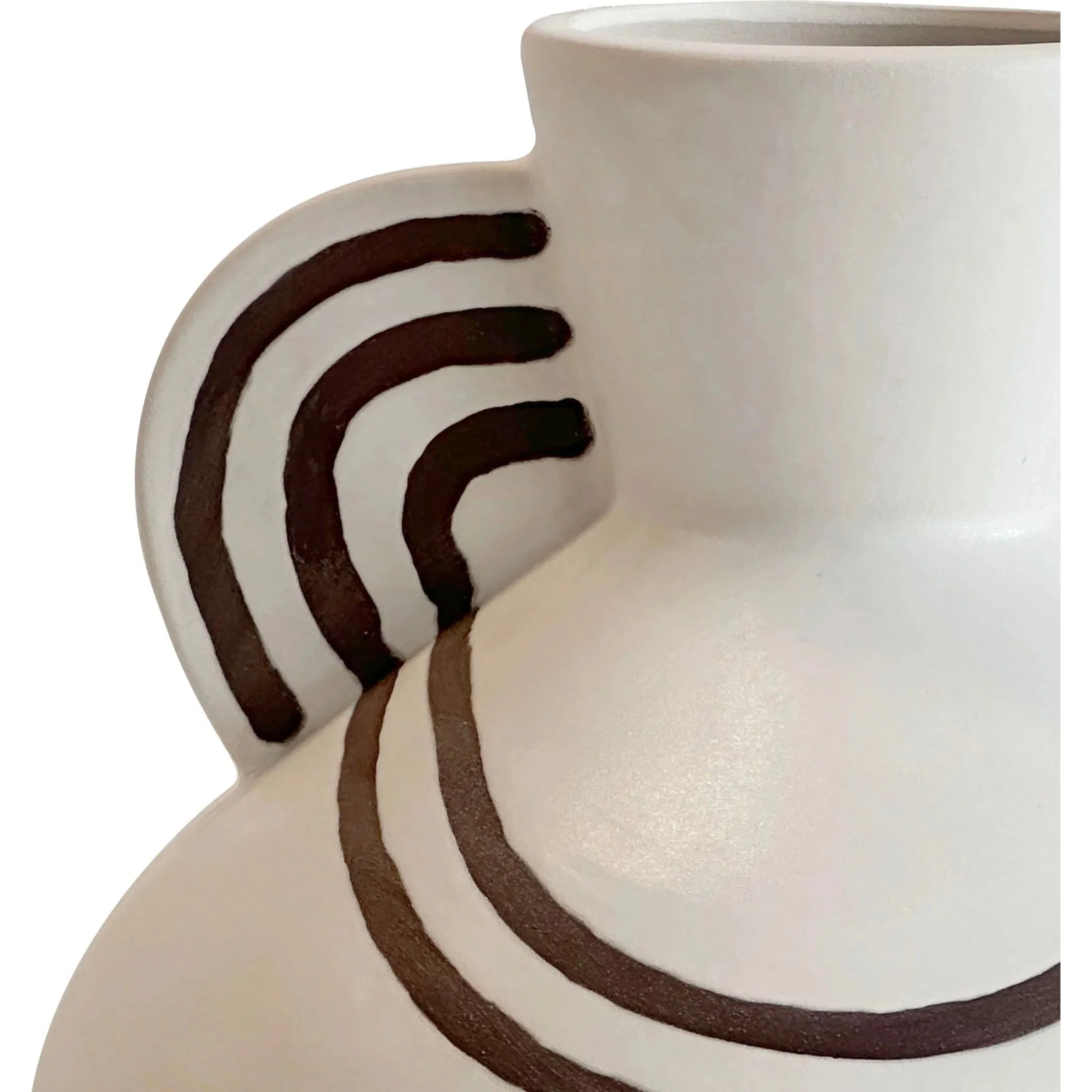 Line Art Wide-Bodied Vase - Image 2