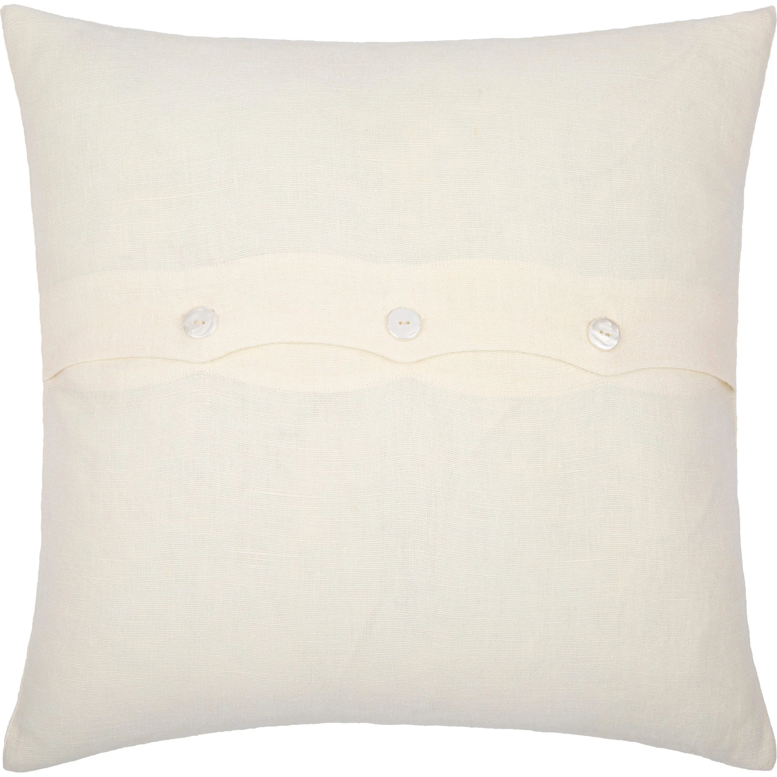Linen Stripe Embellished Pillow - 33448 - Image 2