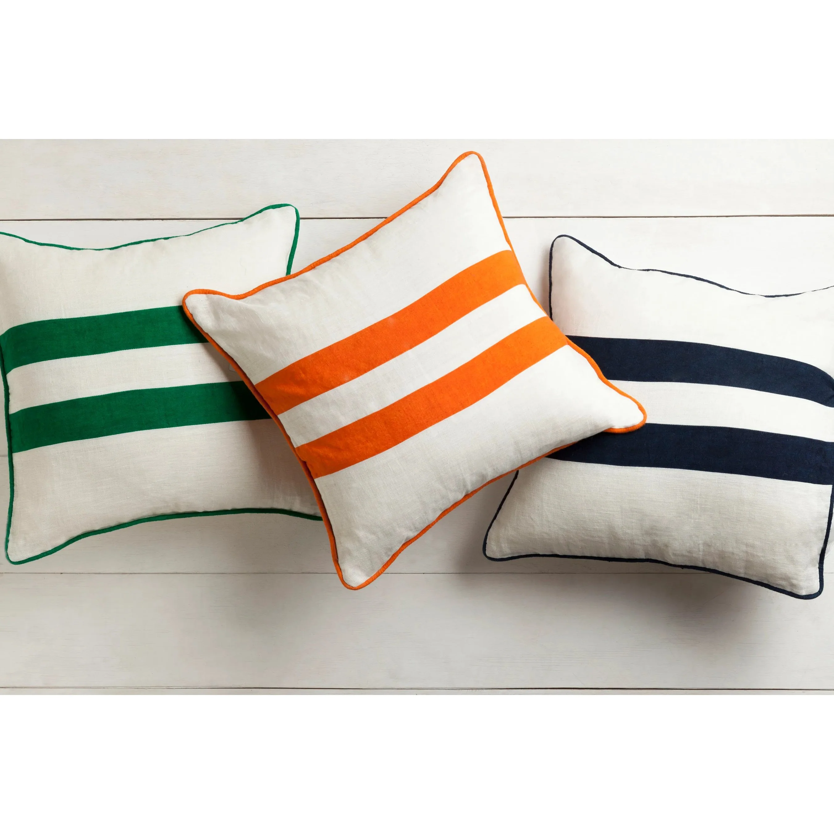 Linen Stripe Pillow - 13402 - Image 3