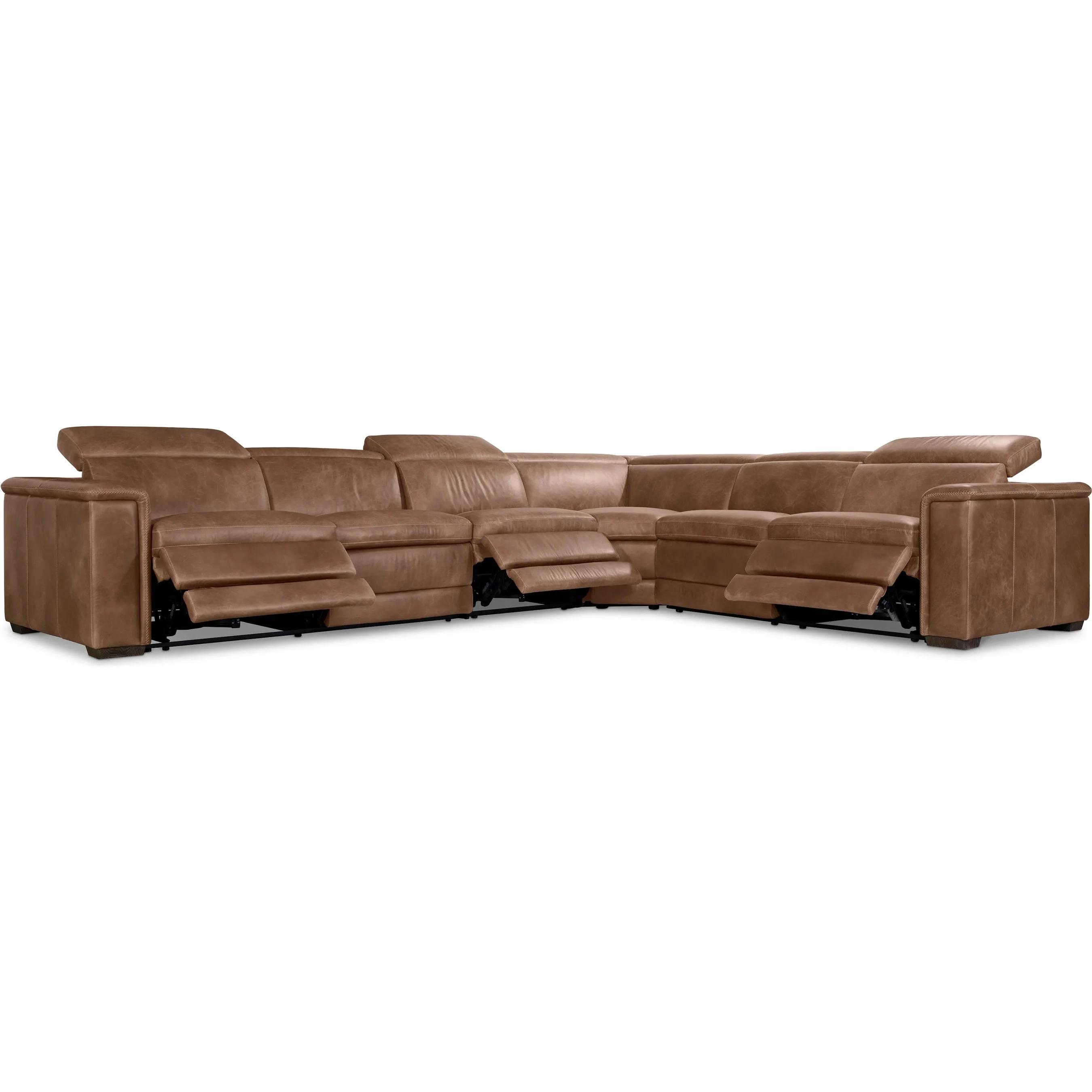 Lioni Leather 4-PIECE Power Motion Sectional - Image 2