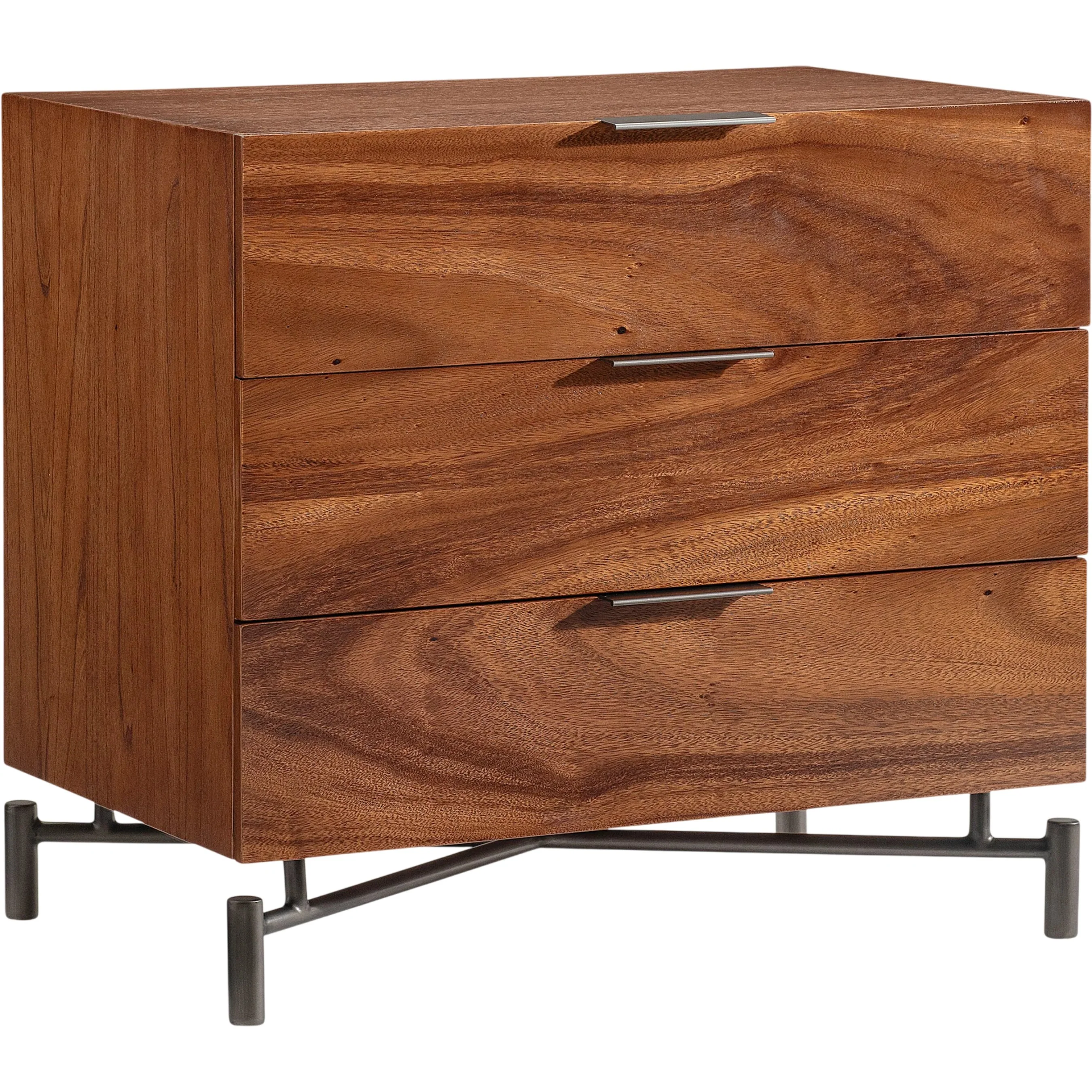 Loft Brasea 3 Drawer Nightstand